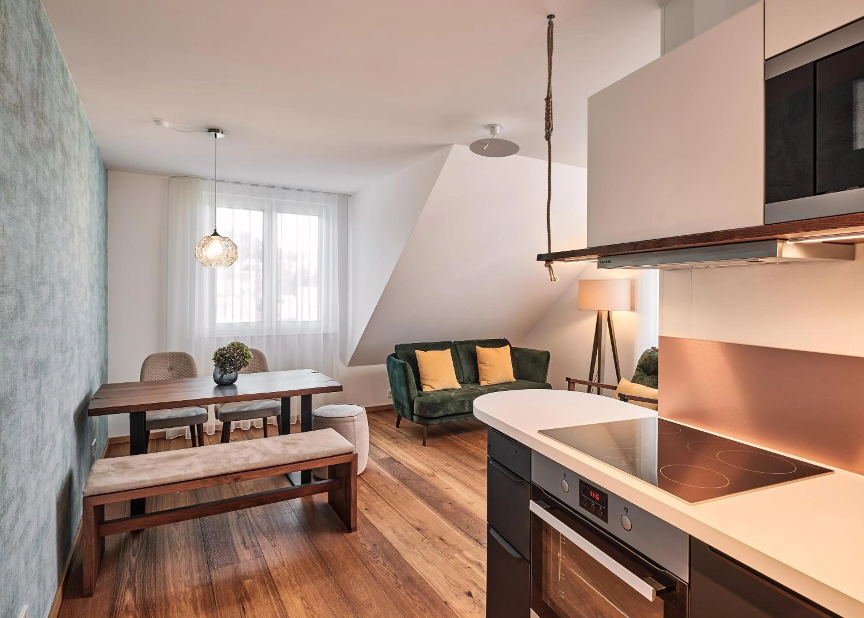 Kitchen or kitchenette in WaldFunkeln LODGE