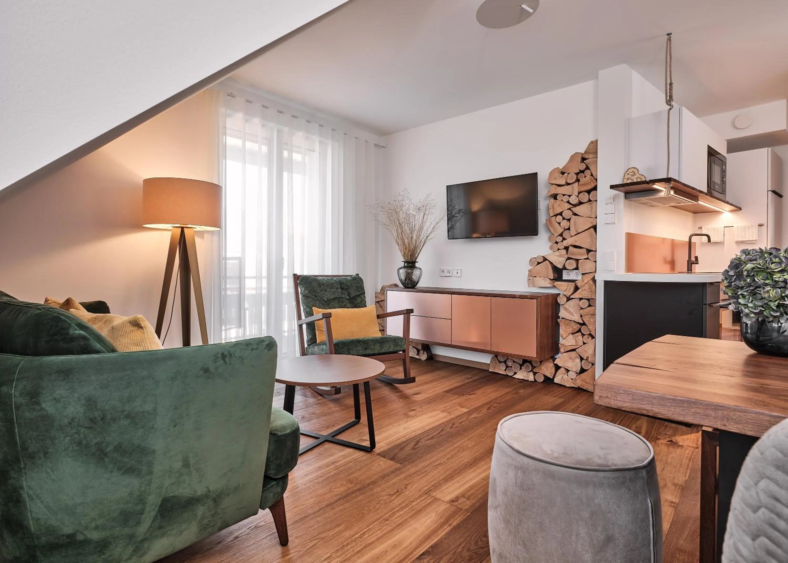 Living room in WaldFunkeln LODGE