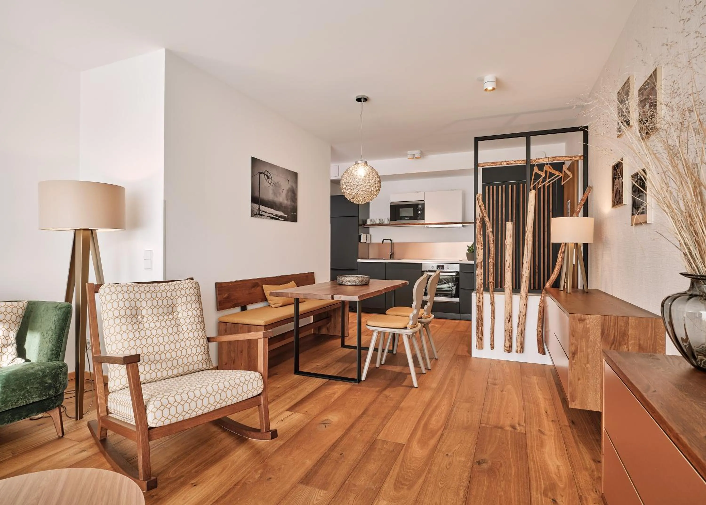 Kitchen or kitchenette in WaldFunkeln LODGE