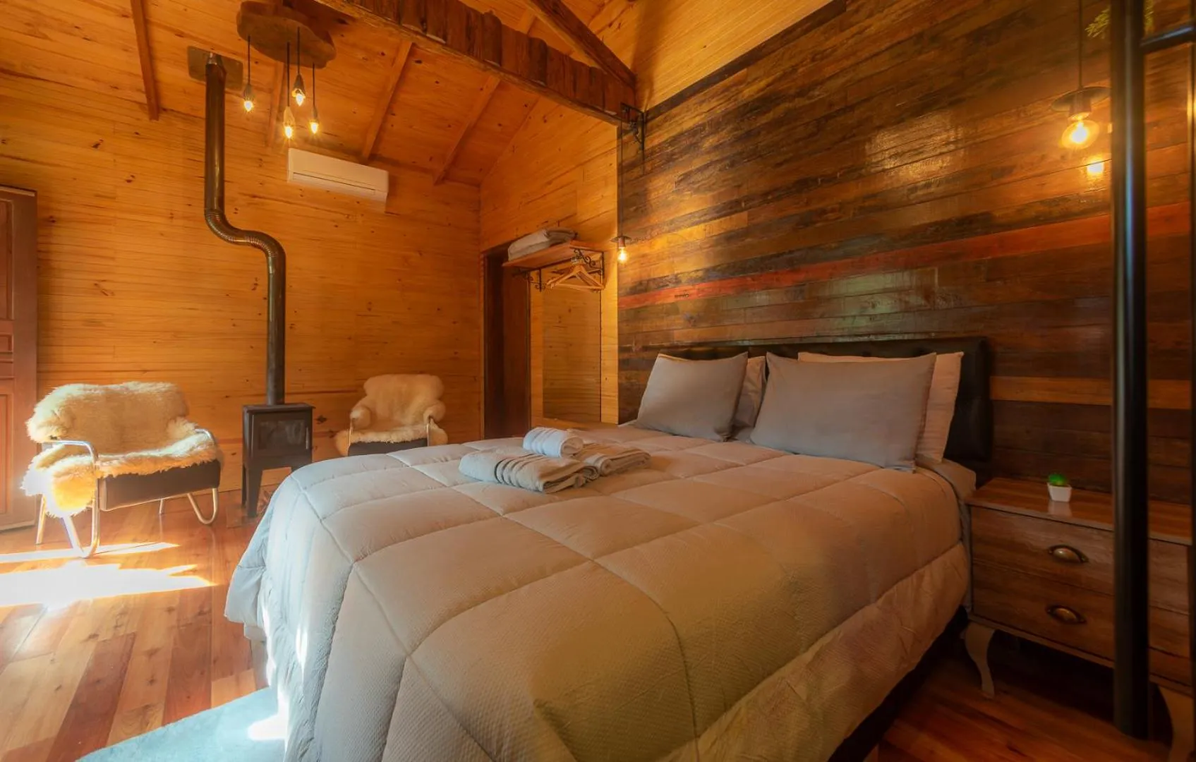 Bed in Pousada Caminhos da Natureza