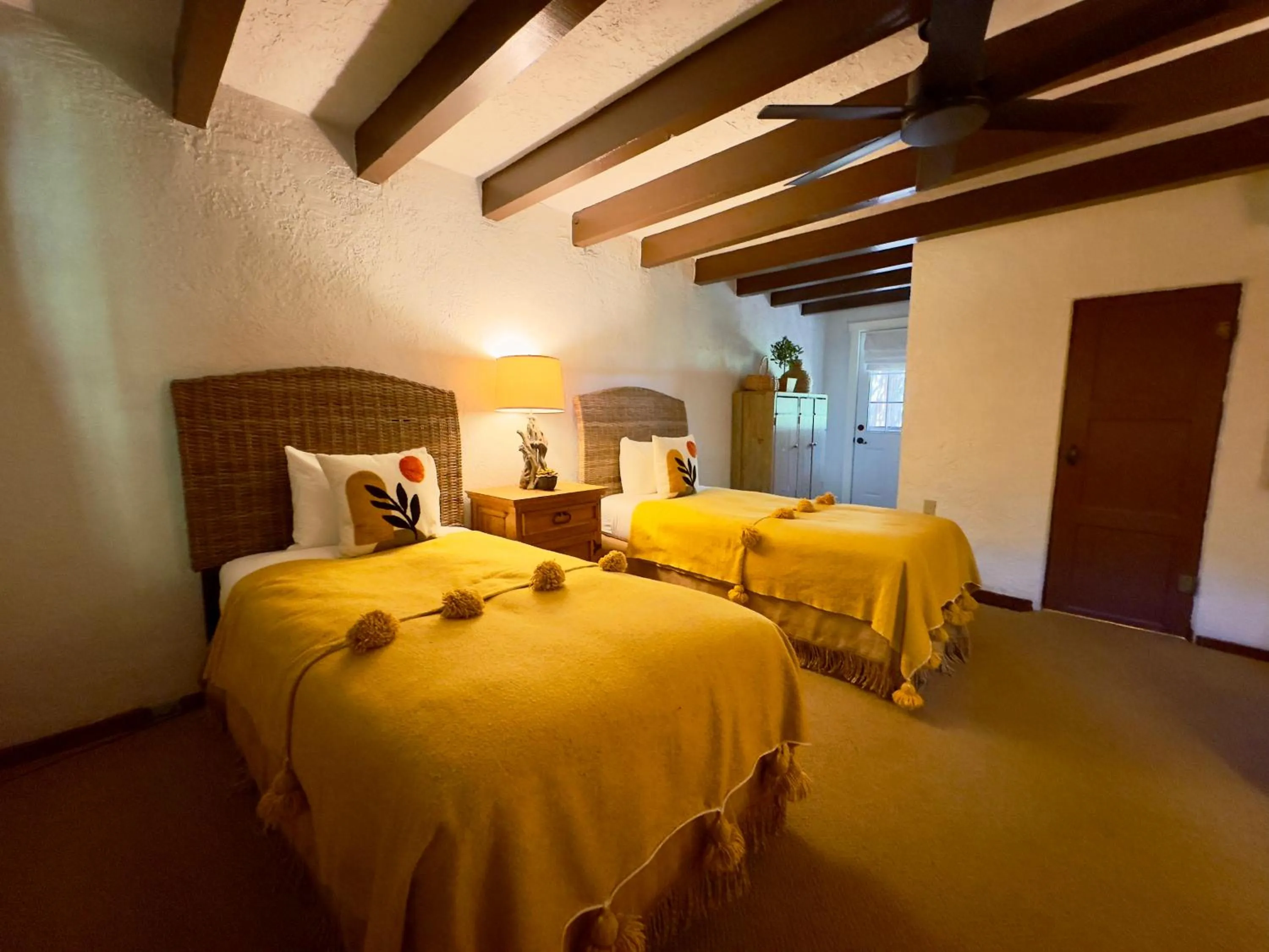 Bed in Old Taos Guesthouse B&B