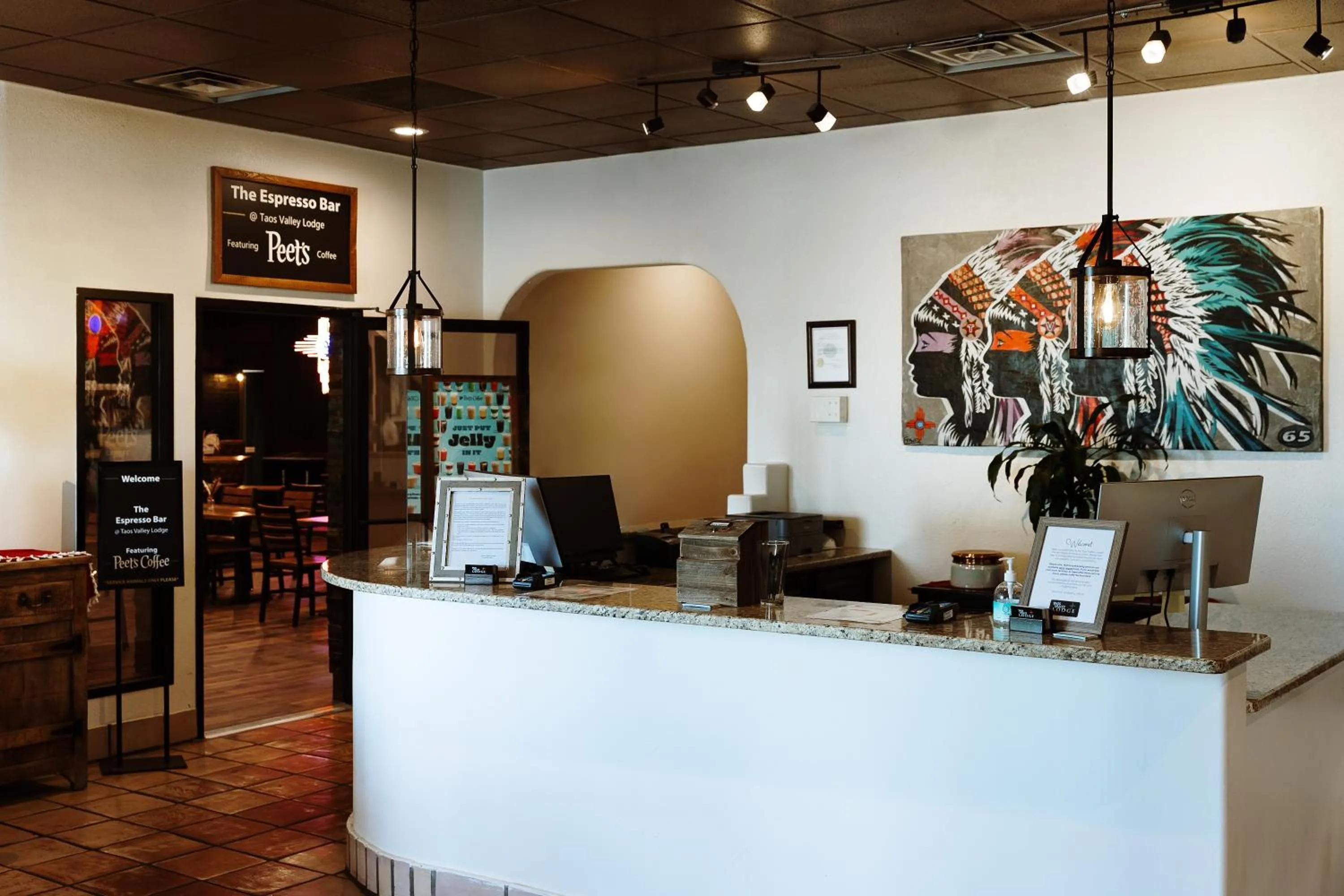 Lobby or reception in Taos Valley Lodge