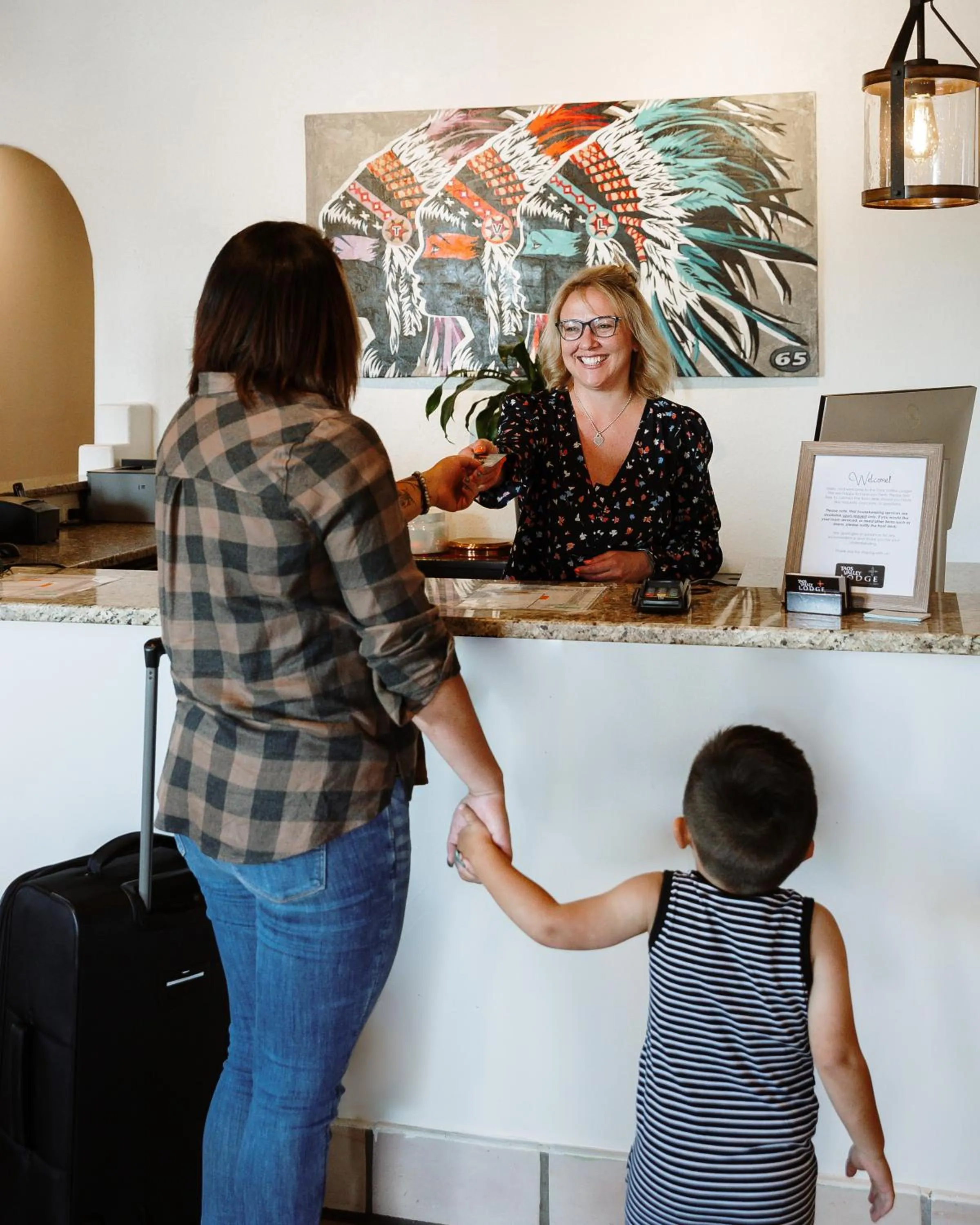 Lobby or reception in Taos Valley Lodge