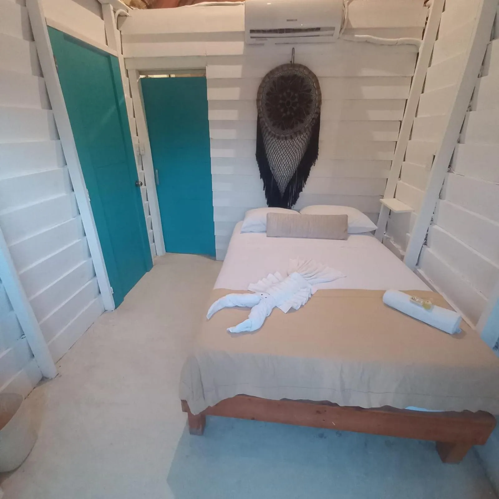 Bed in Hotel AKBAL Holbox