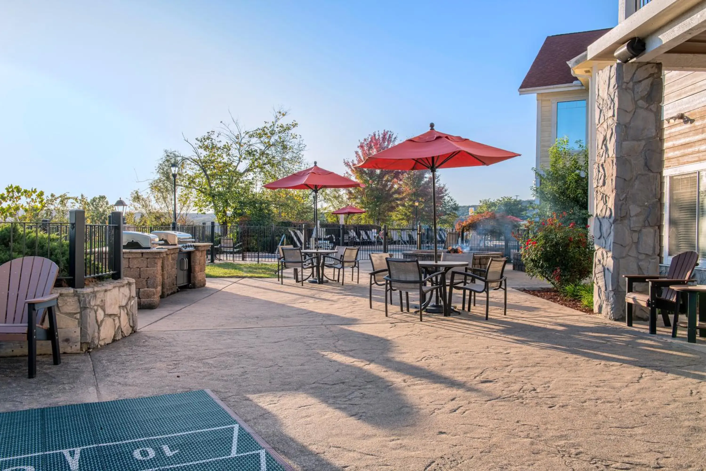 Inner courtyard view in Club Wyndham Mountain Vista Inner courtyard view in Club Wyndham Mountain Vista