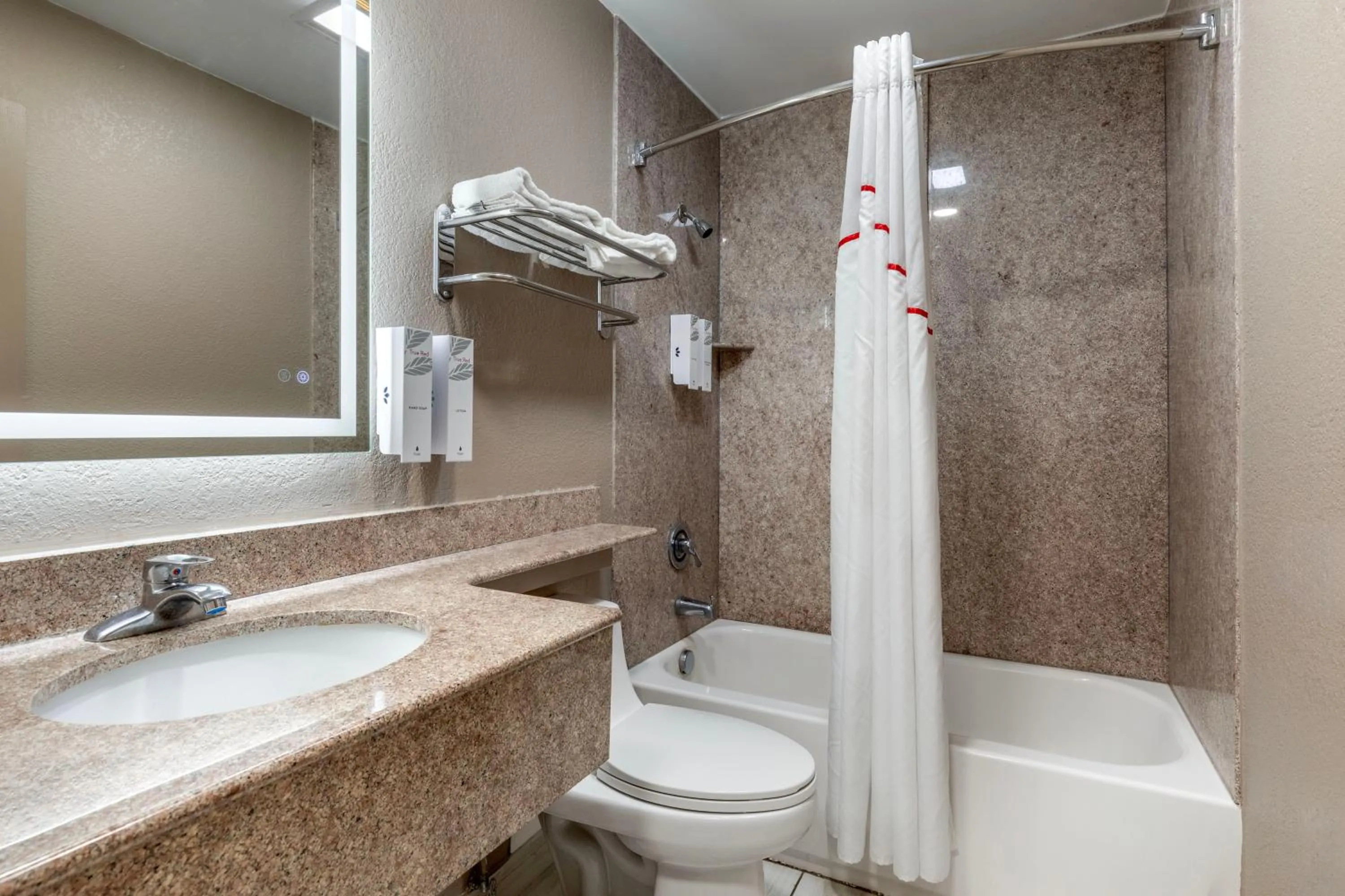 Bathroom in Red Roof Inn Suffolk