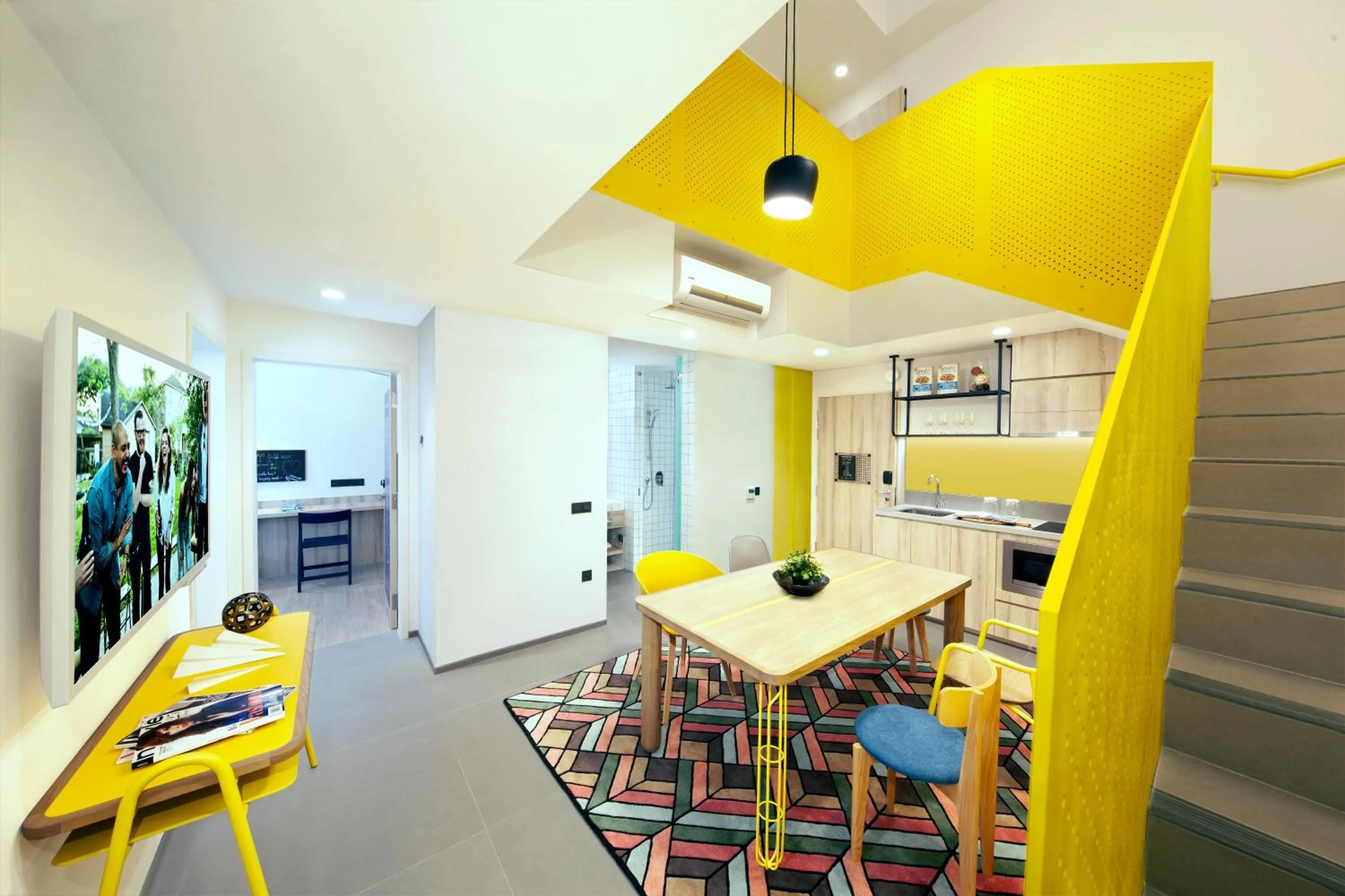 Living room in lyf Funan Singapore