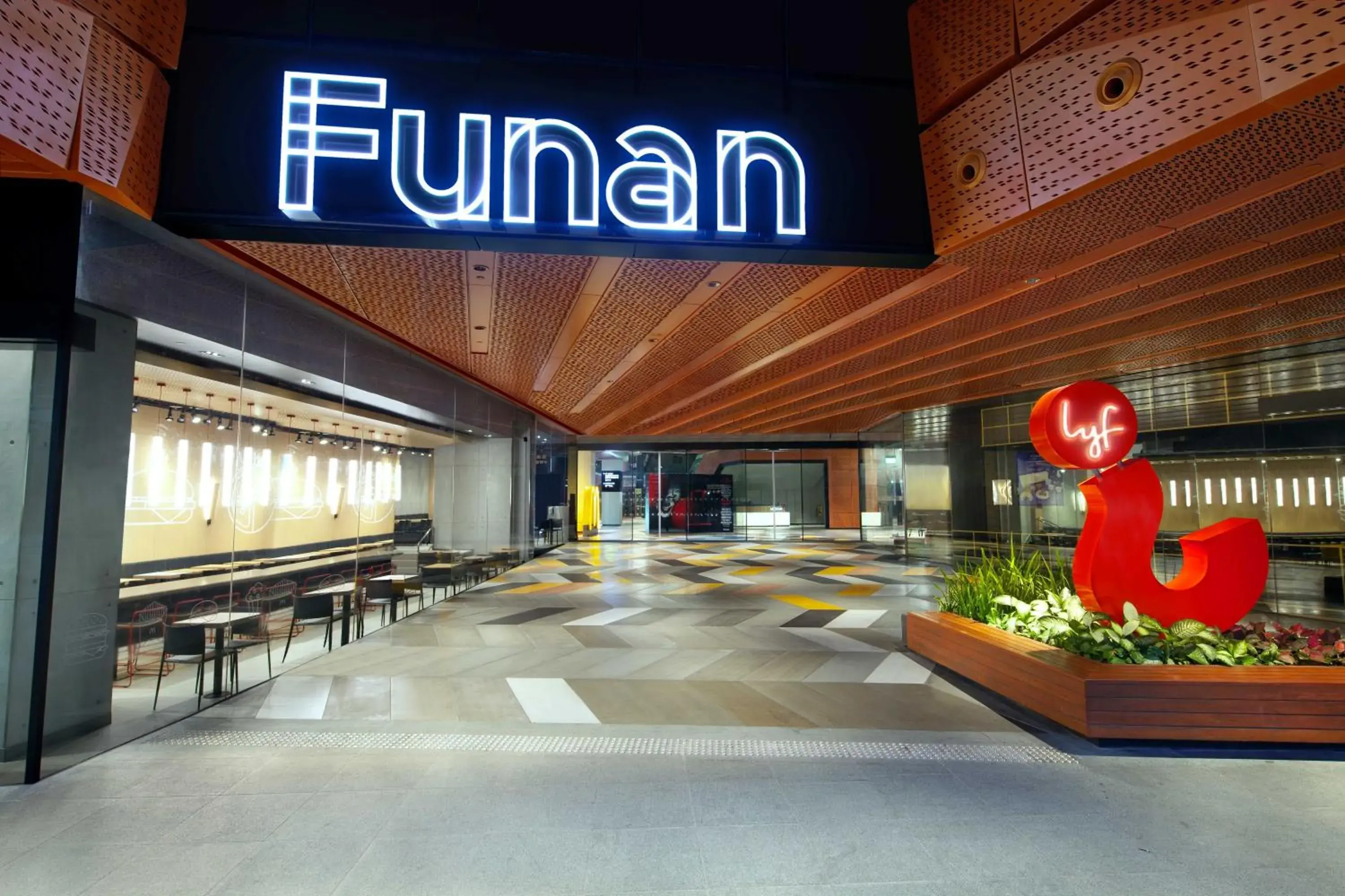 Facade/entrance in lyf Funan Singapore Facade/entrance in lyf Funan Singapore