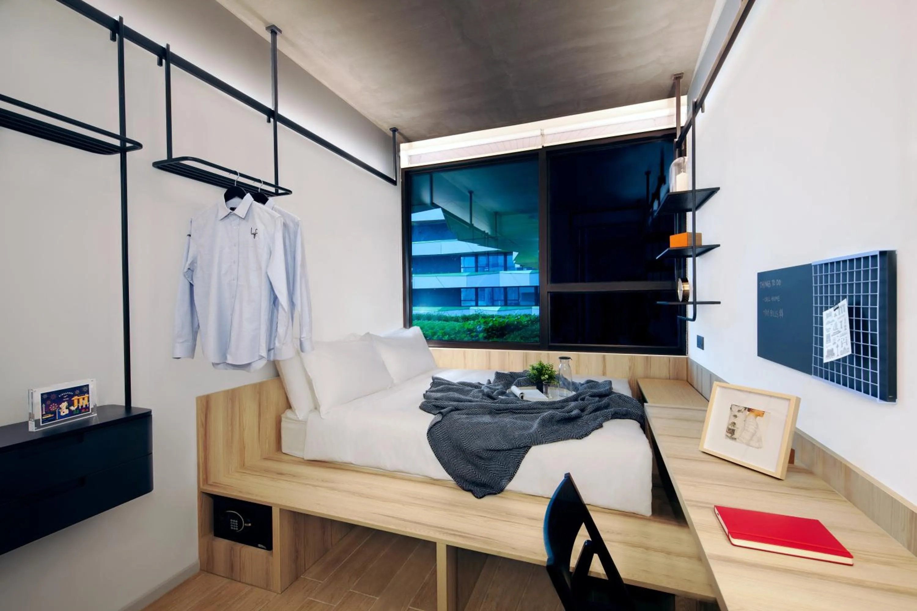 Bedroom in lyf Funan Singapore