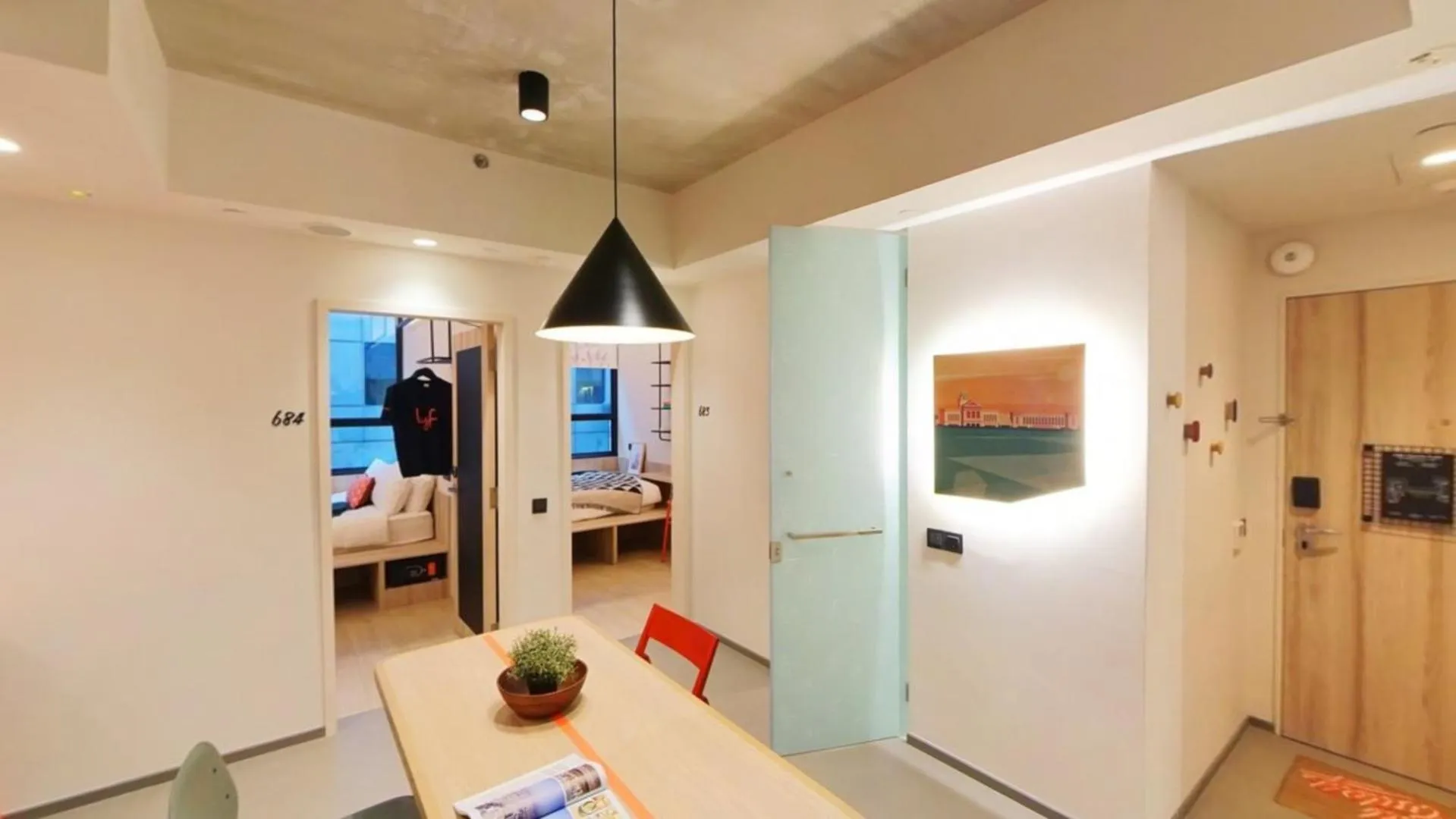 Living room in lyf Funan Singapore