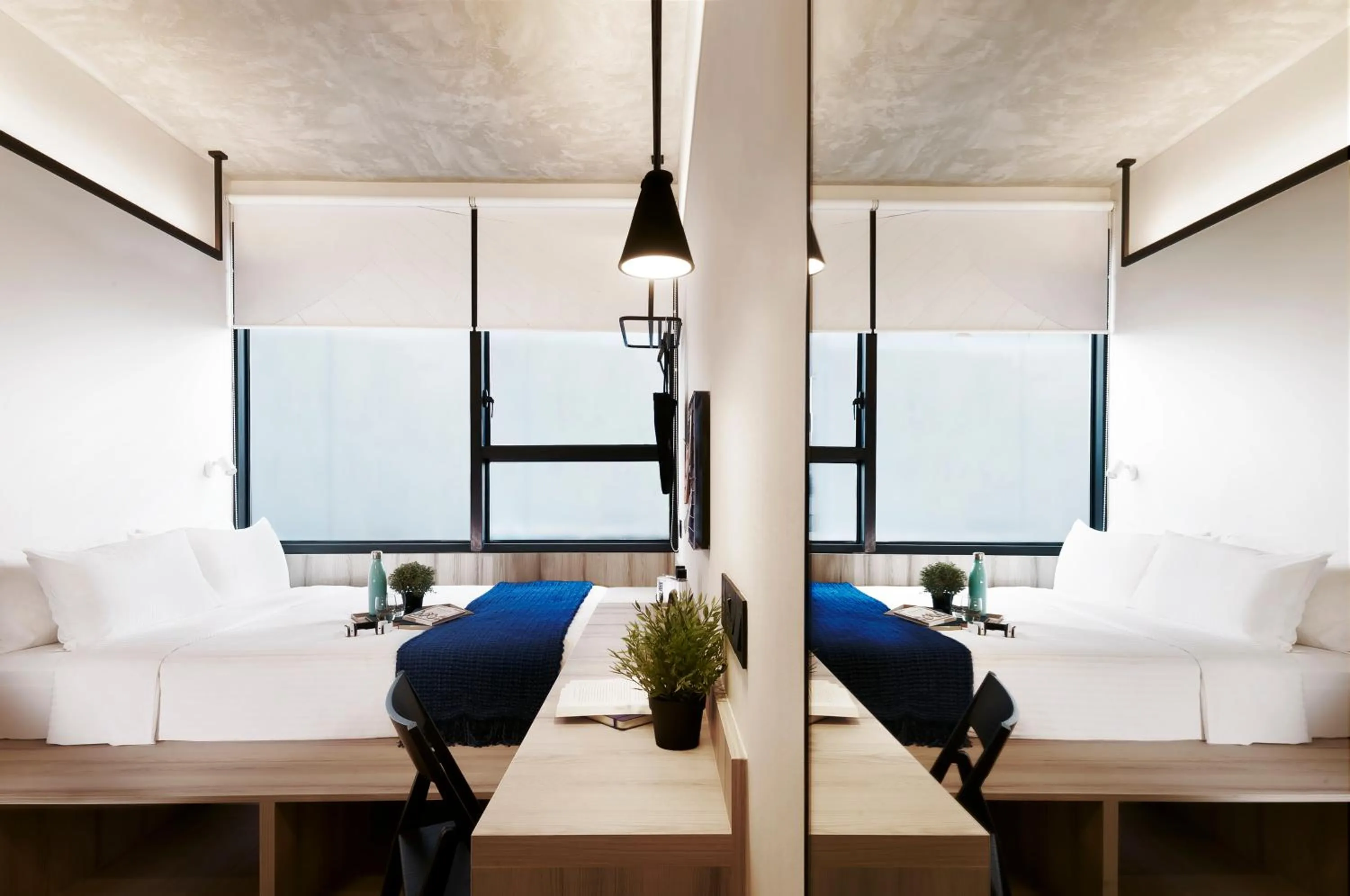 Photo of the whole room in lyf Funan Singapore