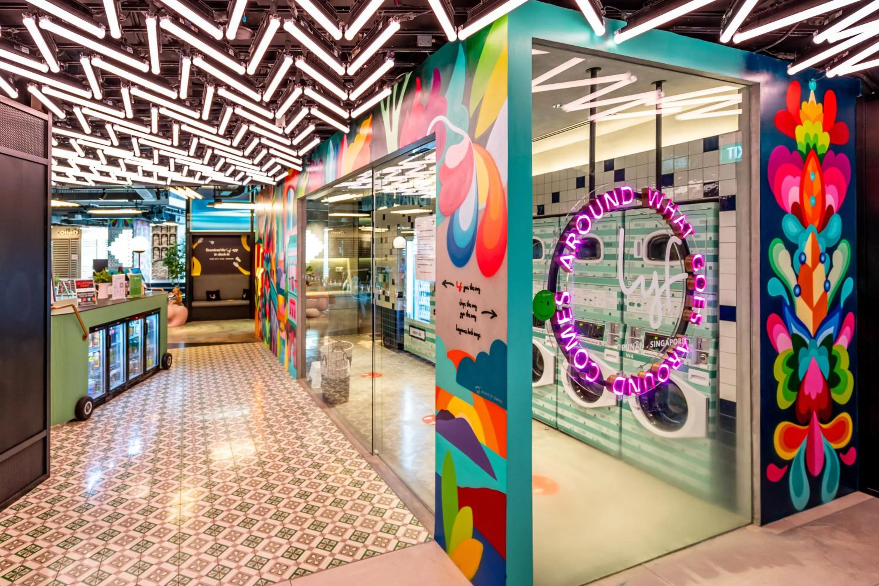 Facade/entrance in lyf Funan Singapore