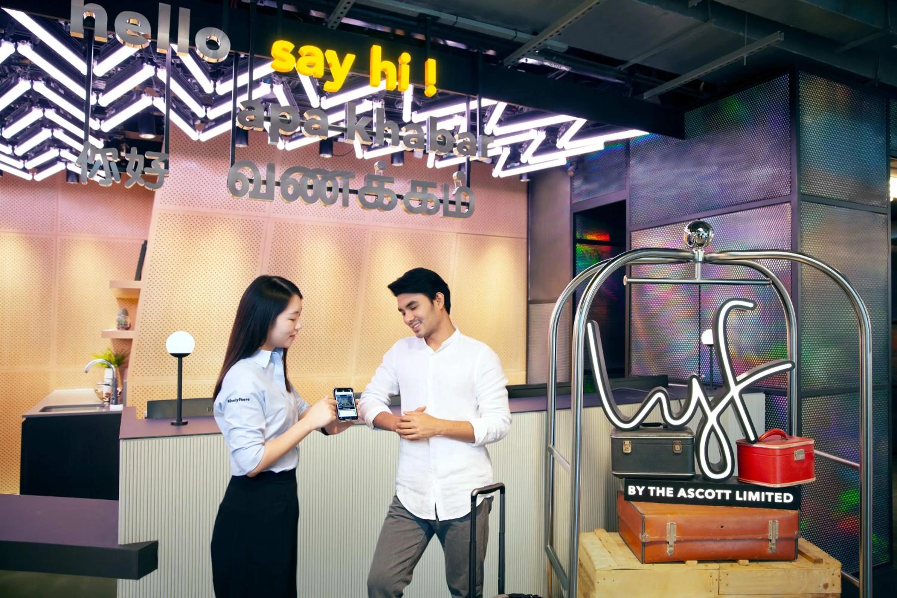 Lobby or reception in lyf Funan Singapore