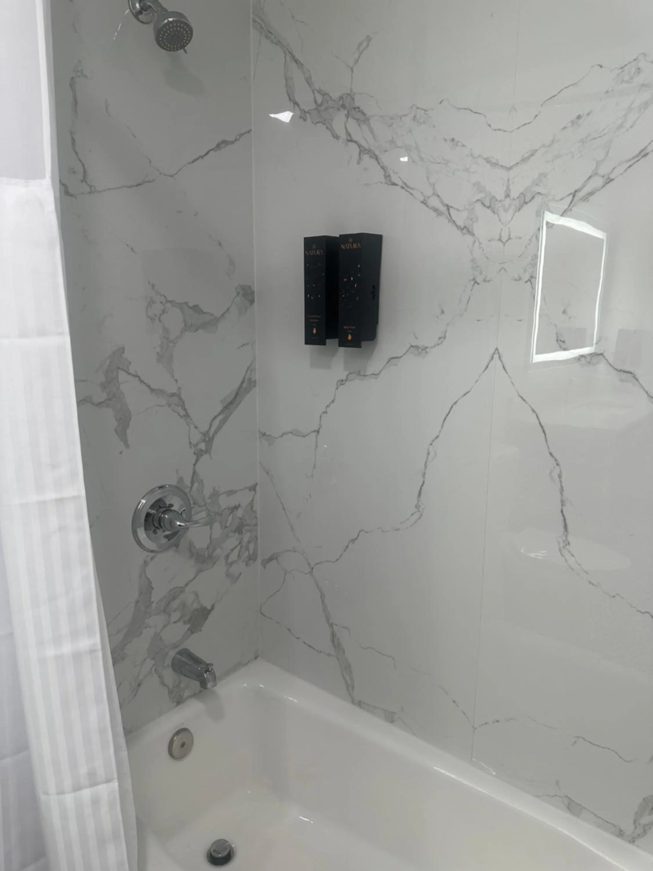 Shower in Super 8 by Wyndham Oceanside Downtown