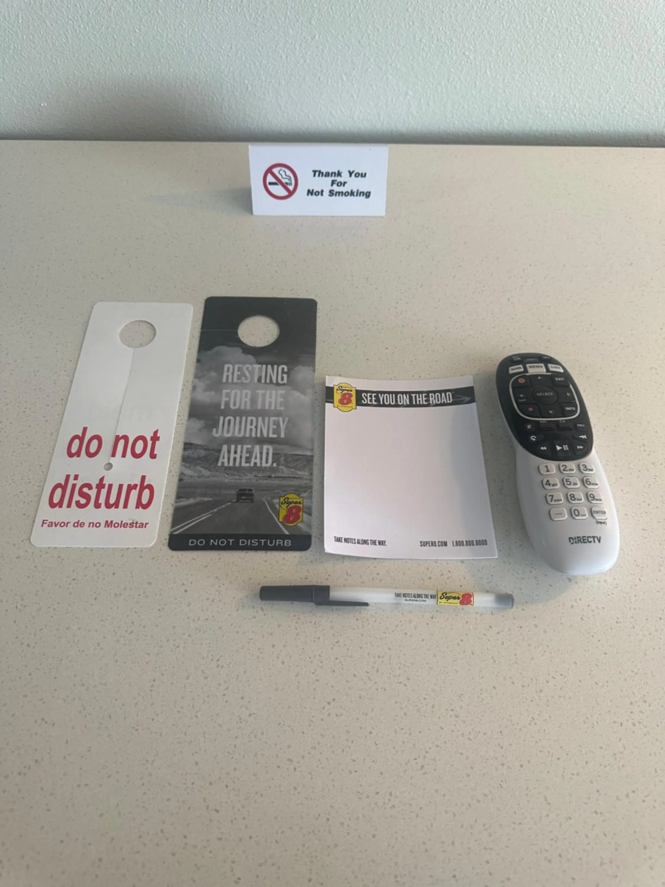 Text overlay in Super 8 by Wyndham Oceanside Downtown