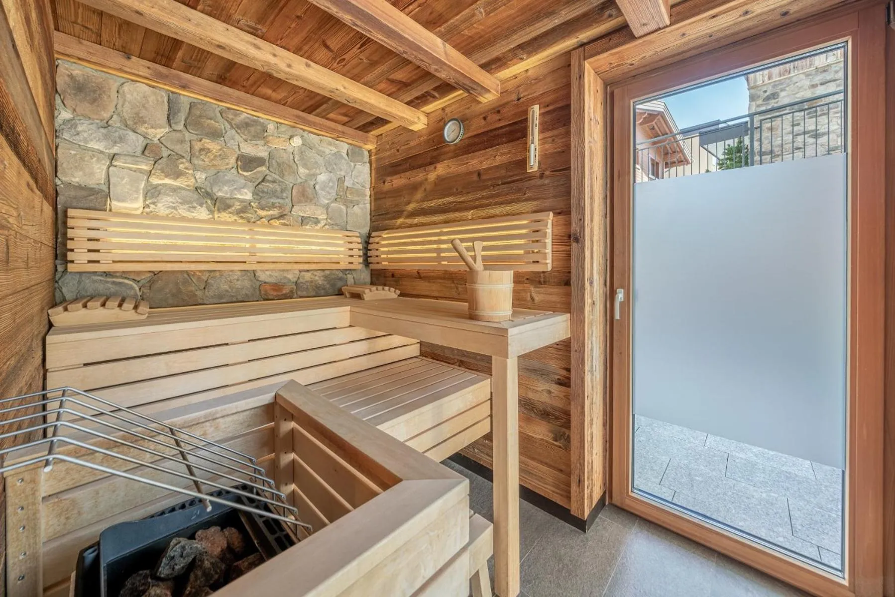 Sauna in Gletscherblick- serviced apartments