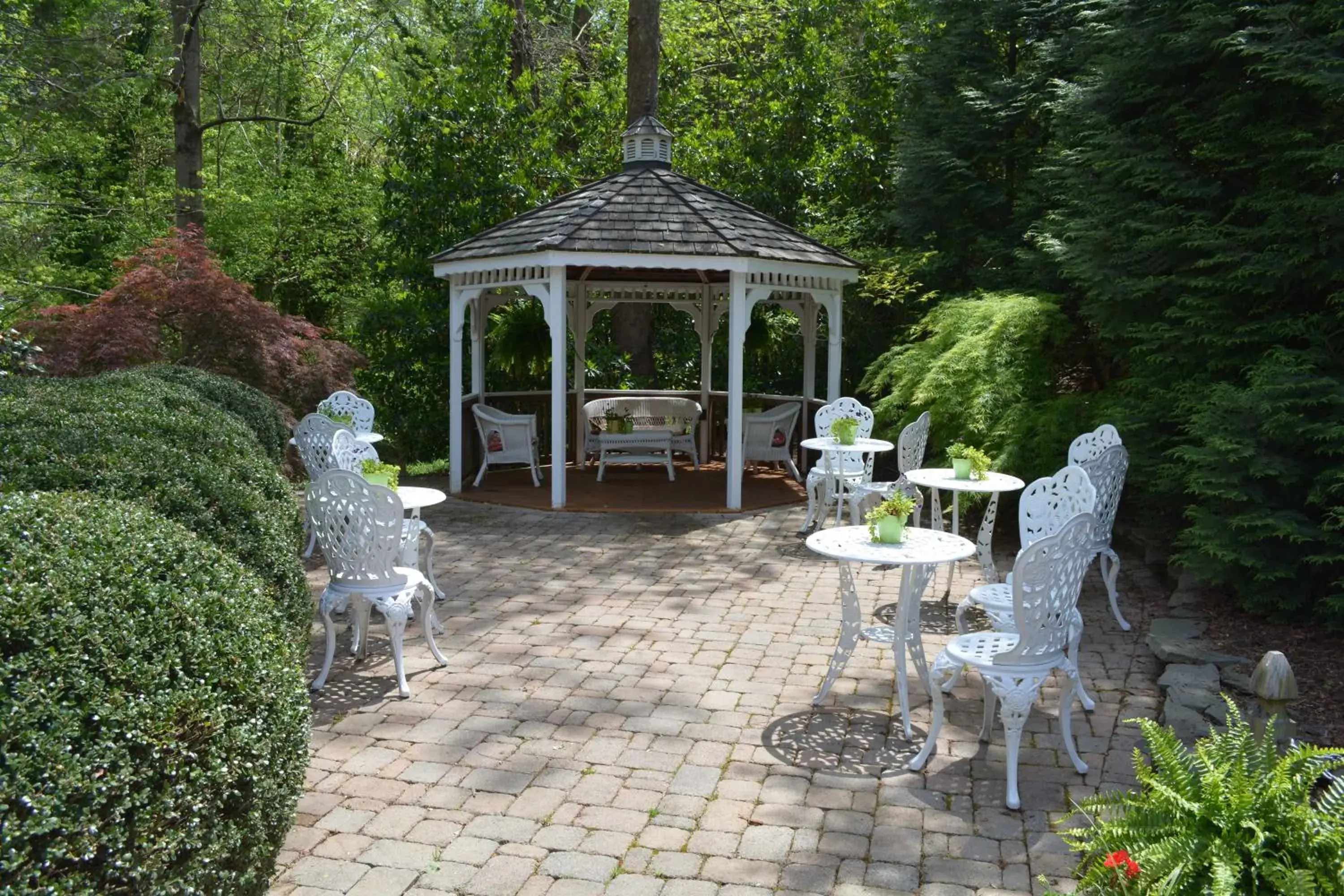 Patio in Cedars of Williamsburg Bed & Breakfast Patio in Cedars of Williamsburg Bed & Breakfast