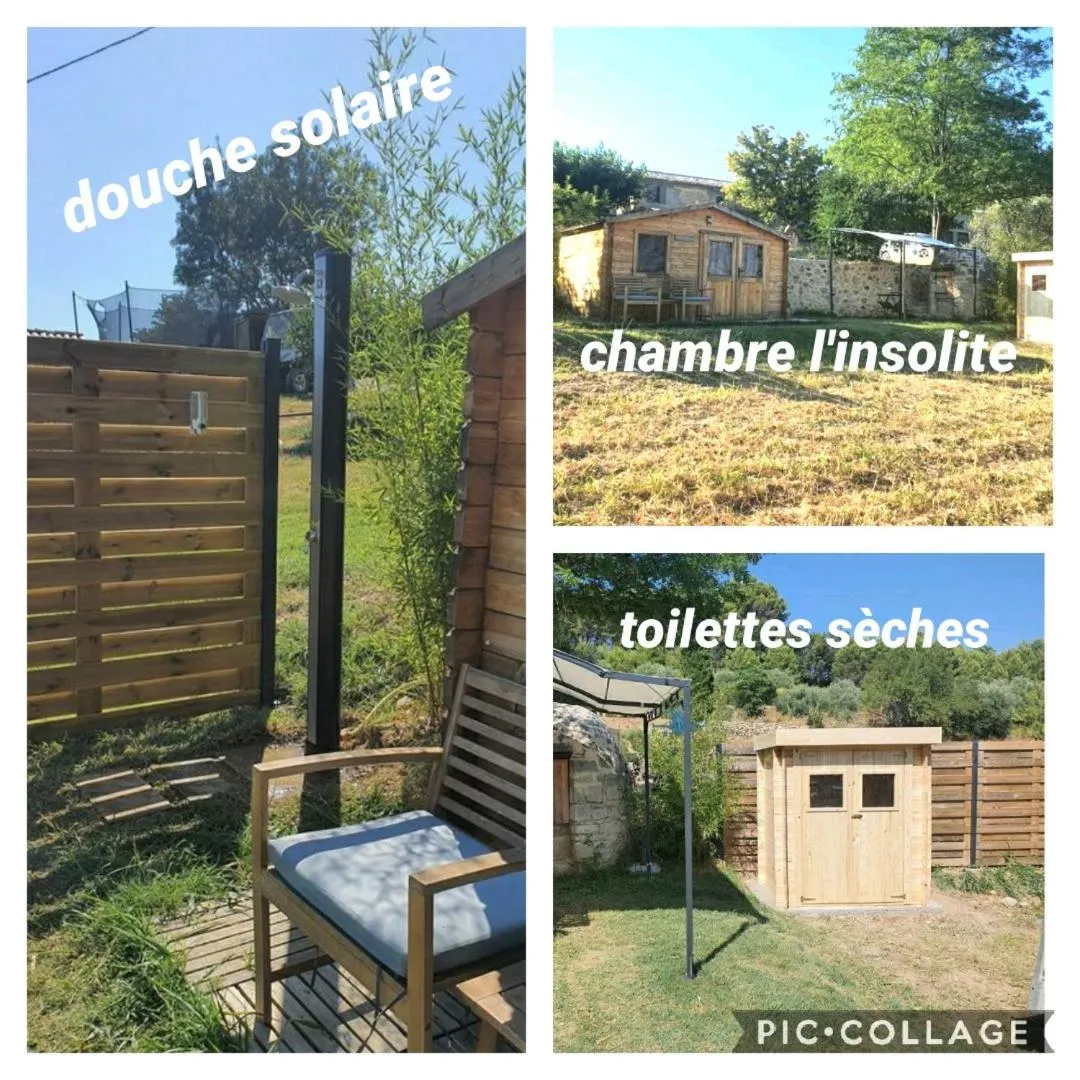 Locations insolites "vie en plein air" cabane et tipi Bastide Bellugue maison d'hôtes reseau Bienvenue à la ferme à 3 mn de lourmarin