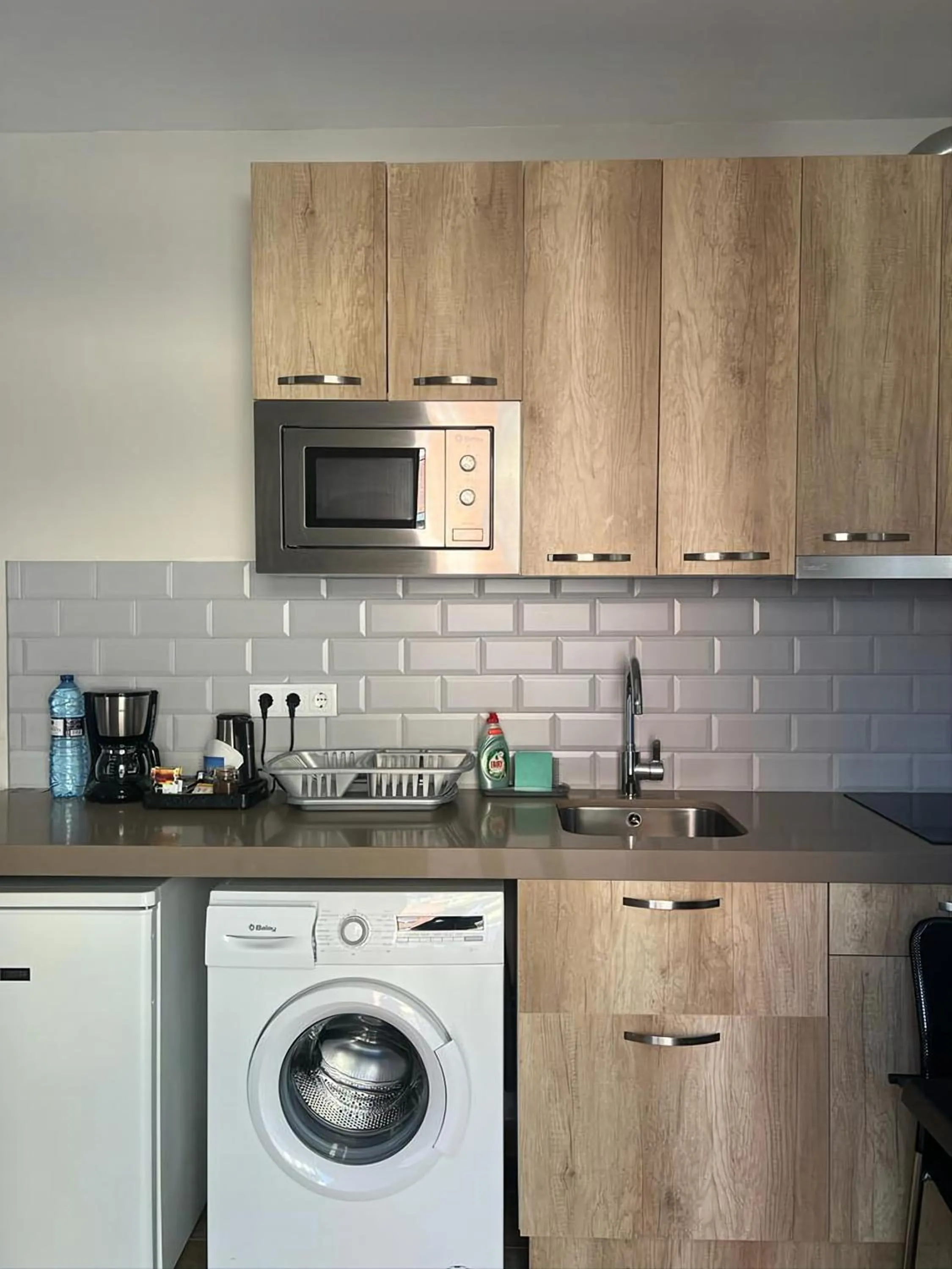 Kitchen or kitchenette in GBH Hotel-Apartamentos Caballito de Mar