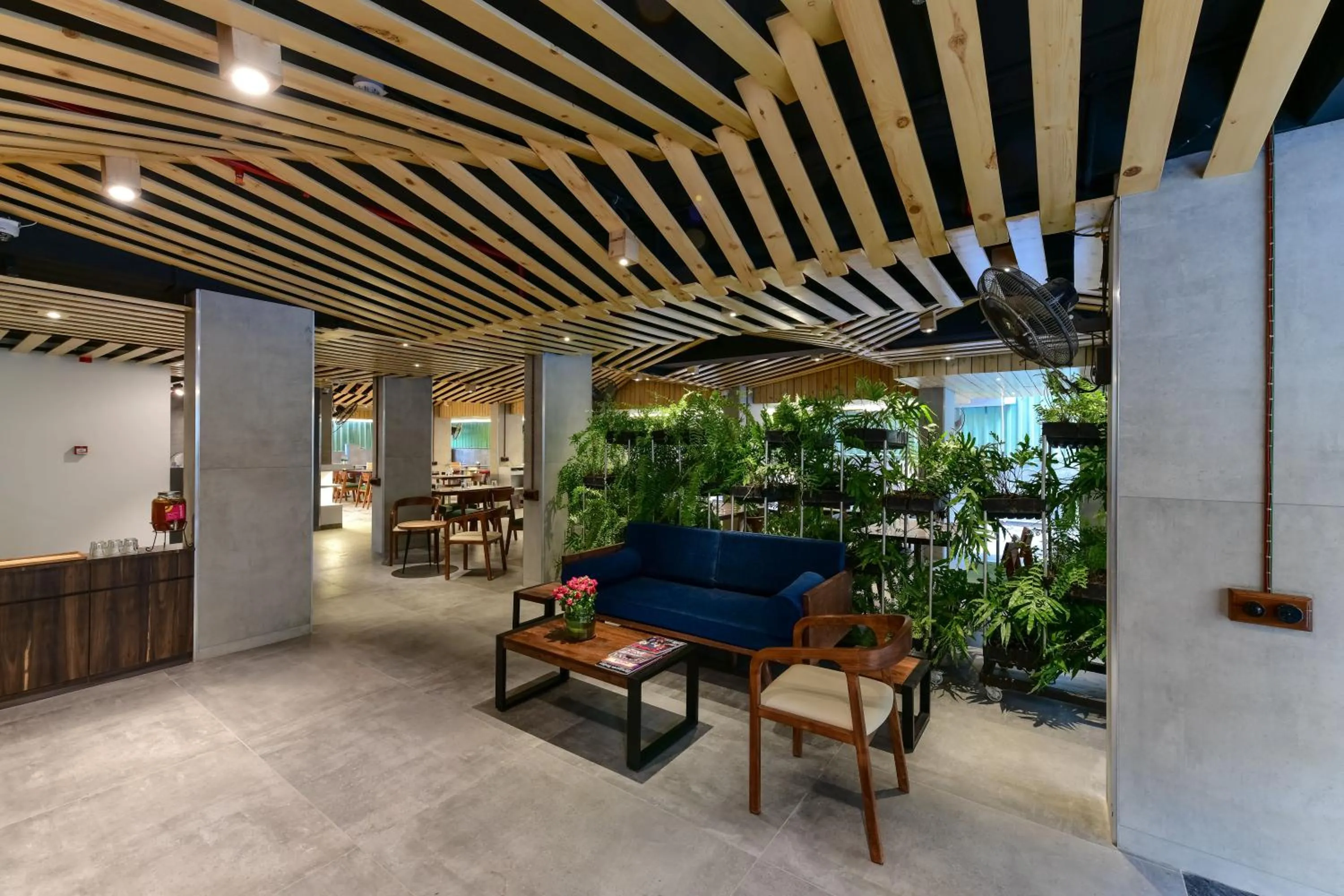 Seating area in Hotel Centro