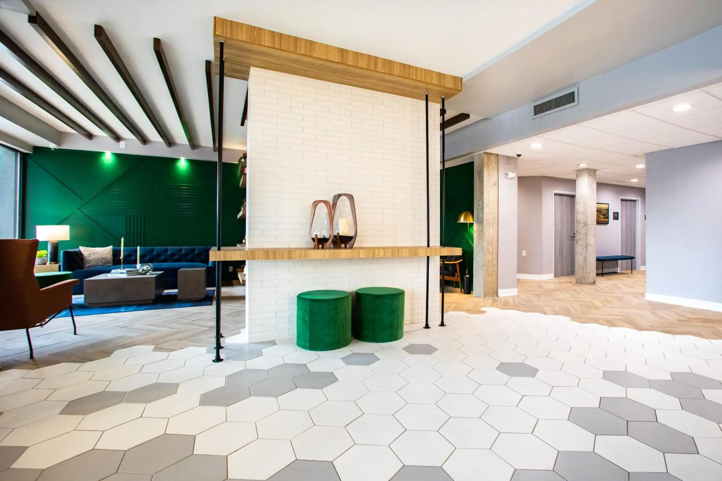 Lobby or reception in Hotel Denim Lobby or reception in Hotel Denim