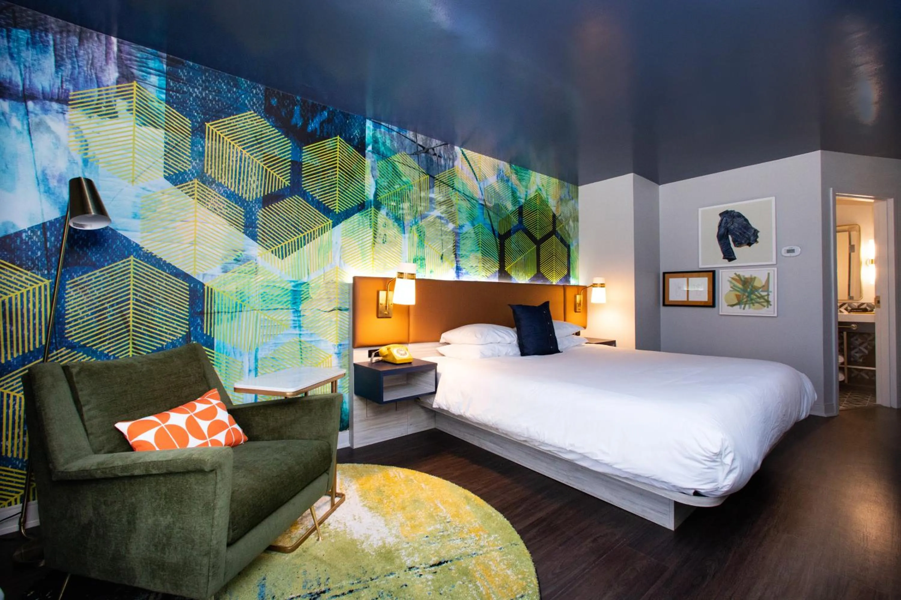 Bedroom, Bed in Hotel Denim