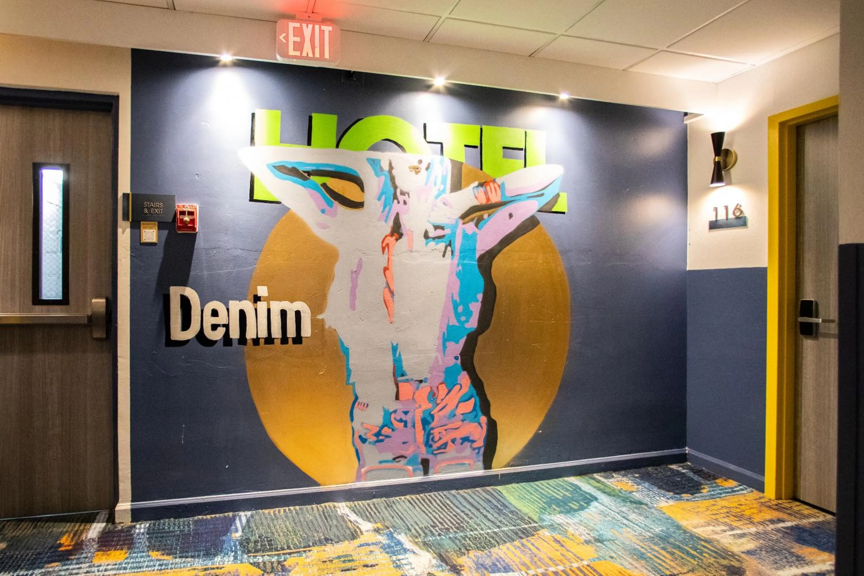 Decorative detail in Hotel Denim