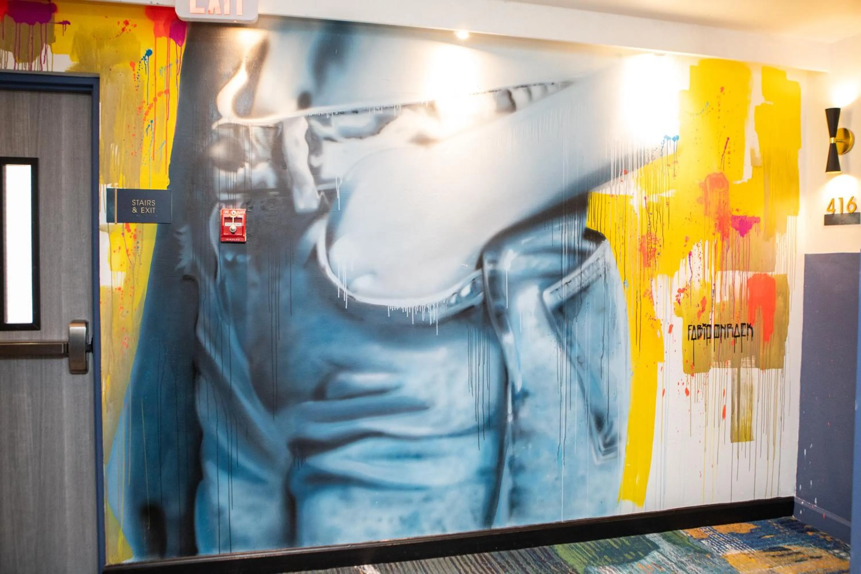 Decorative detail in Hotel Denim