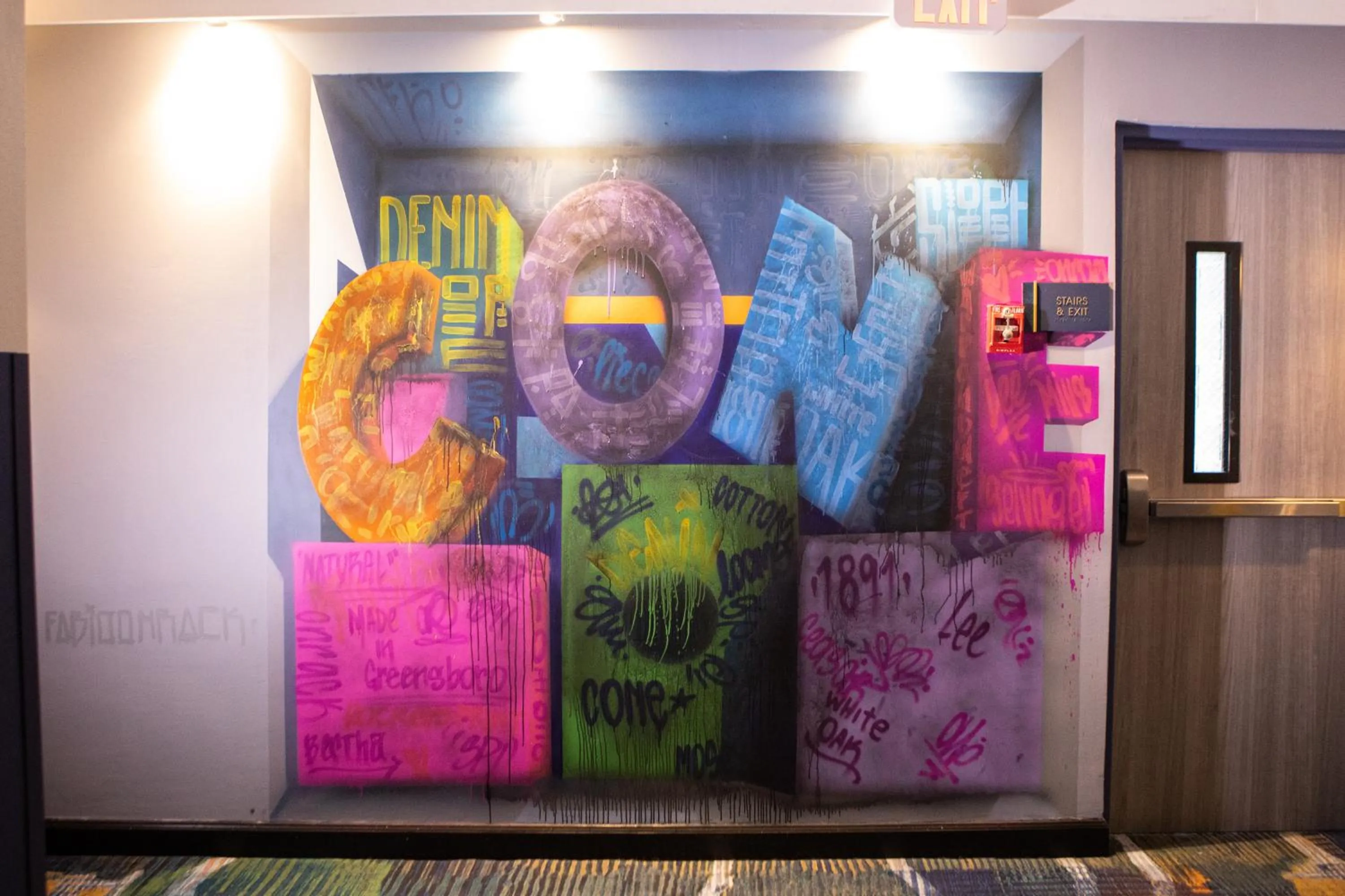 Decorative detail in Hotel Denim