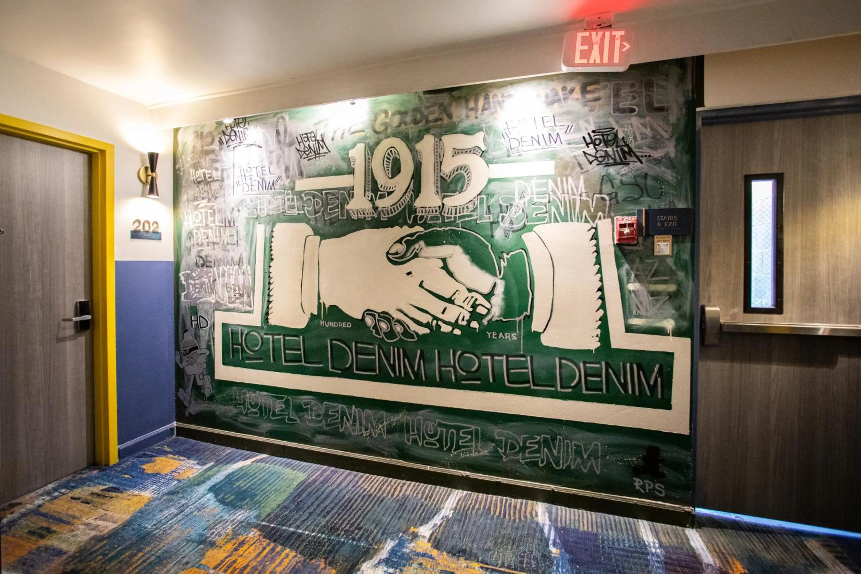 Decorative detail in Hotel Denim