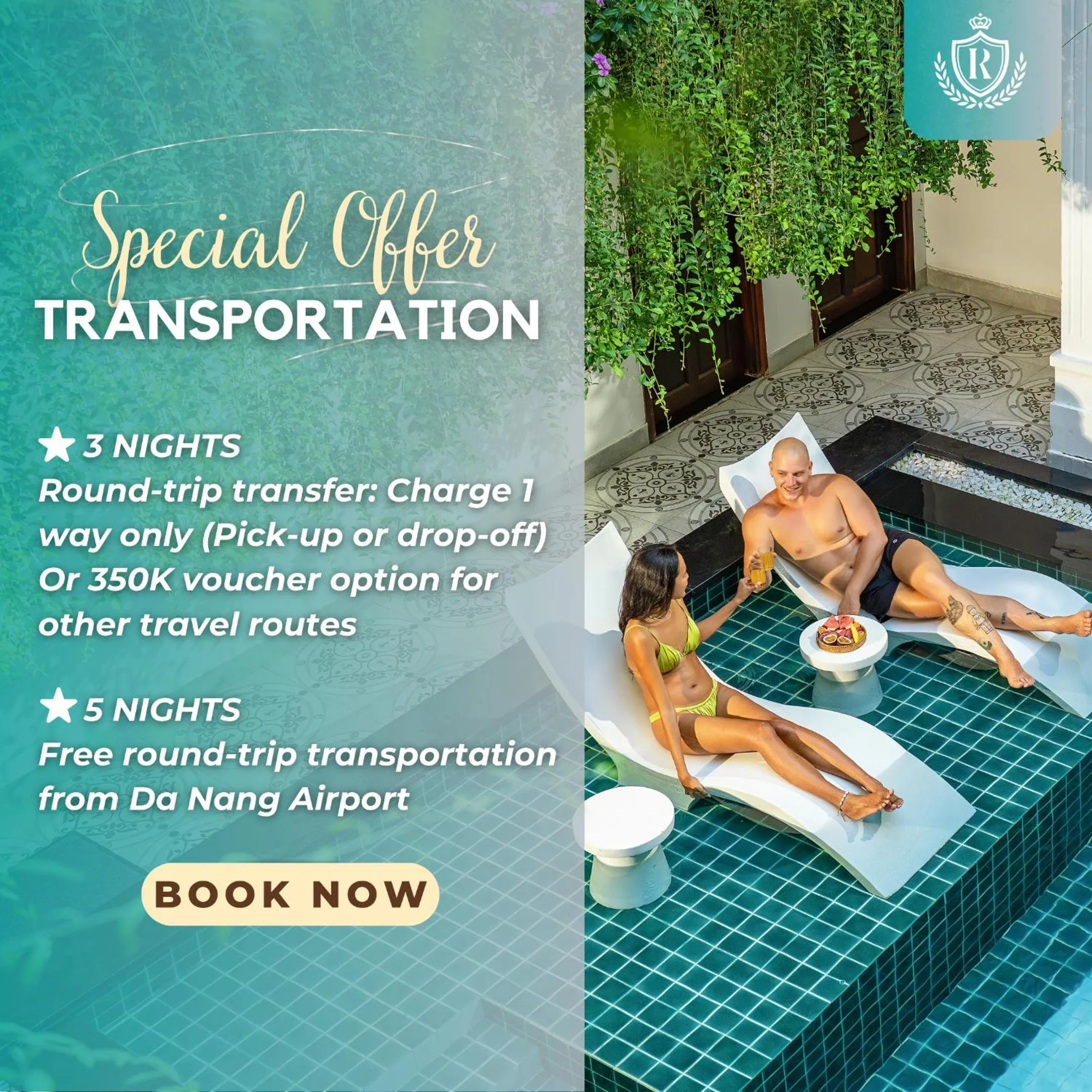 Swimming pool in Royal Mansion Boutique Hoi An