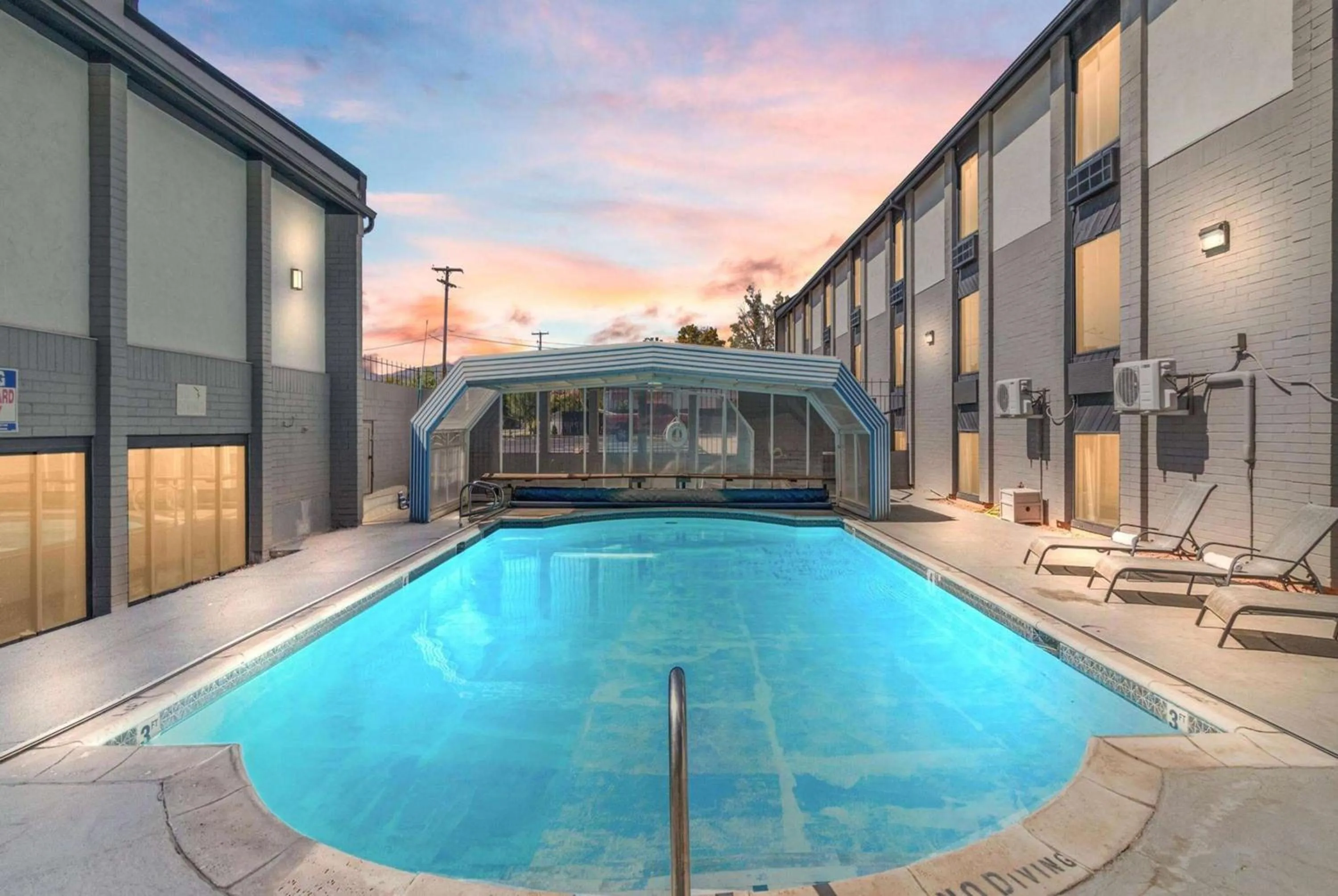 Pool view in Ramada by Wyndham Richfield UT I-70