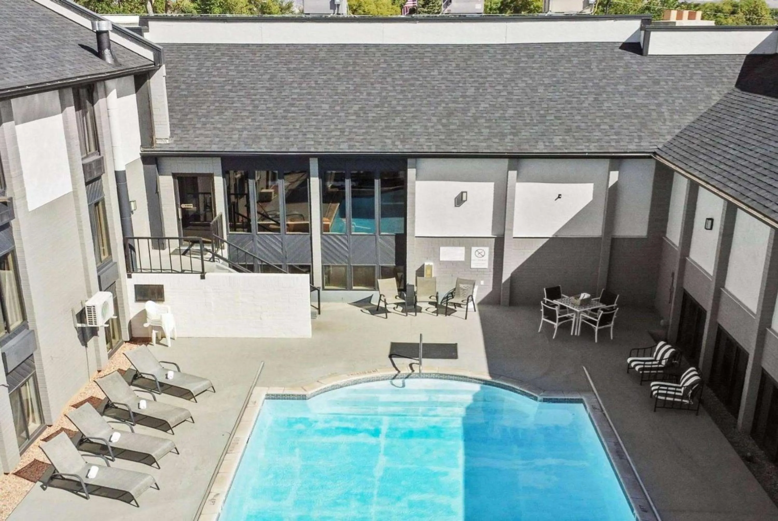 Pool view in Ramada by Wyndham Richfield UT I-70