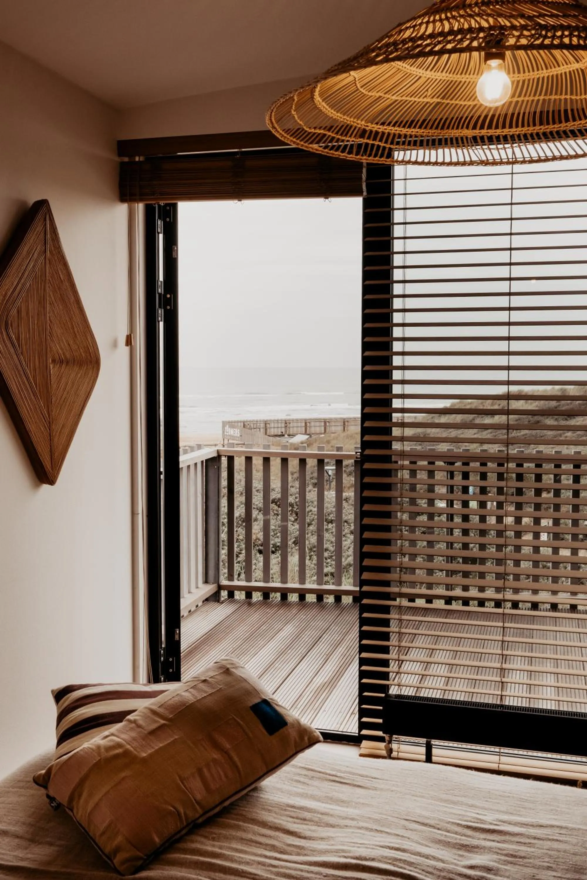 View (from property/room), Bed in Strandhotel Zoomers