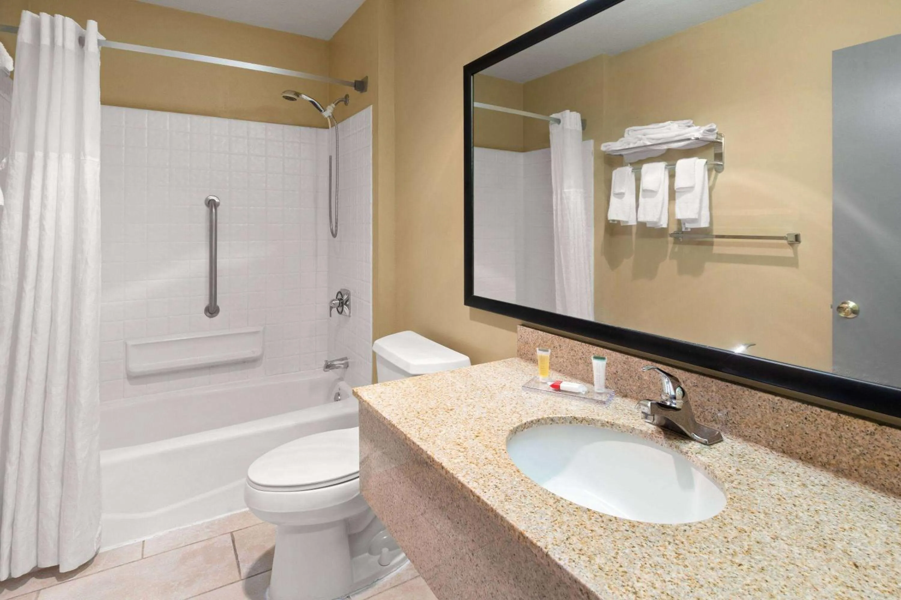 Bathroom in Days Inn by Wyndham Wauseon