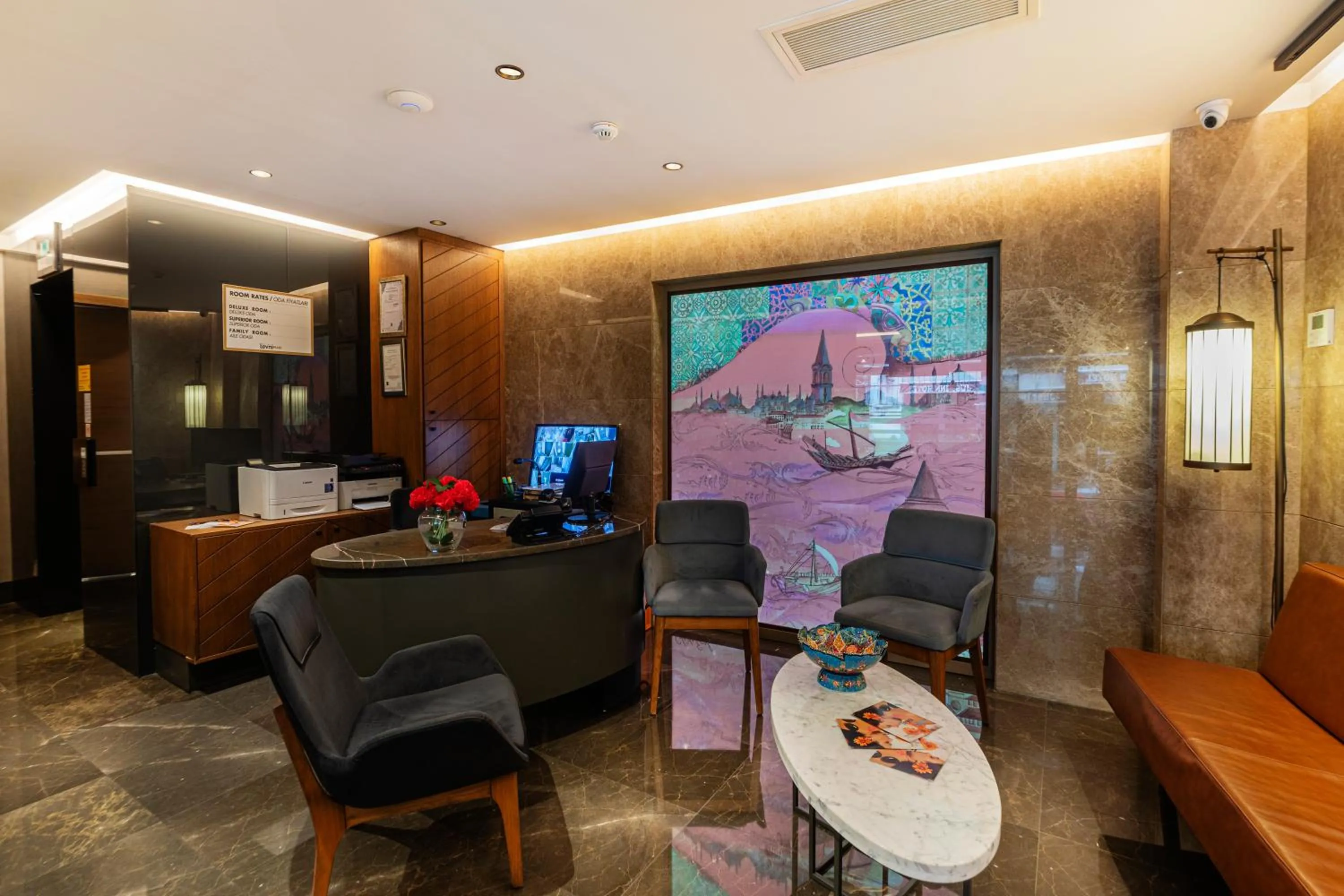 Lobby or reception in Levni Plus Hotel