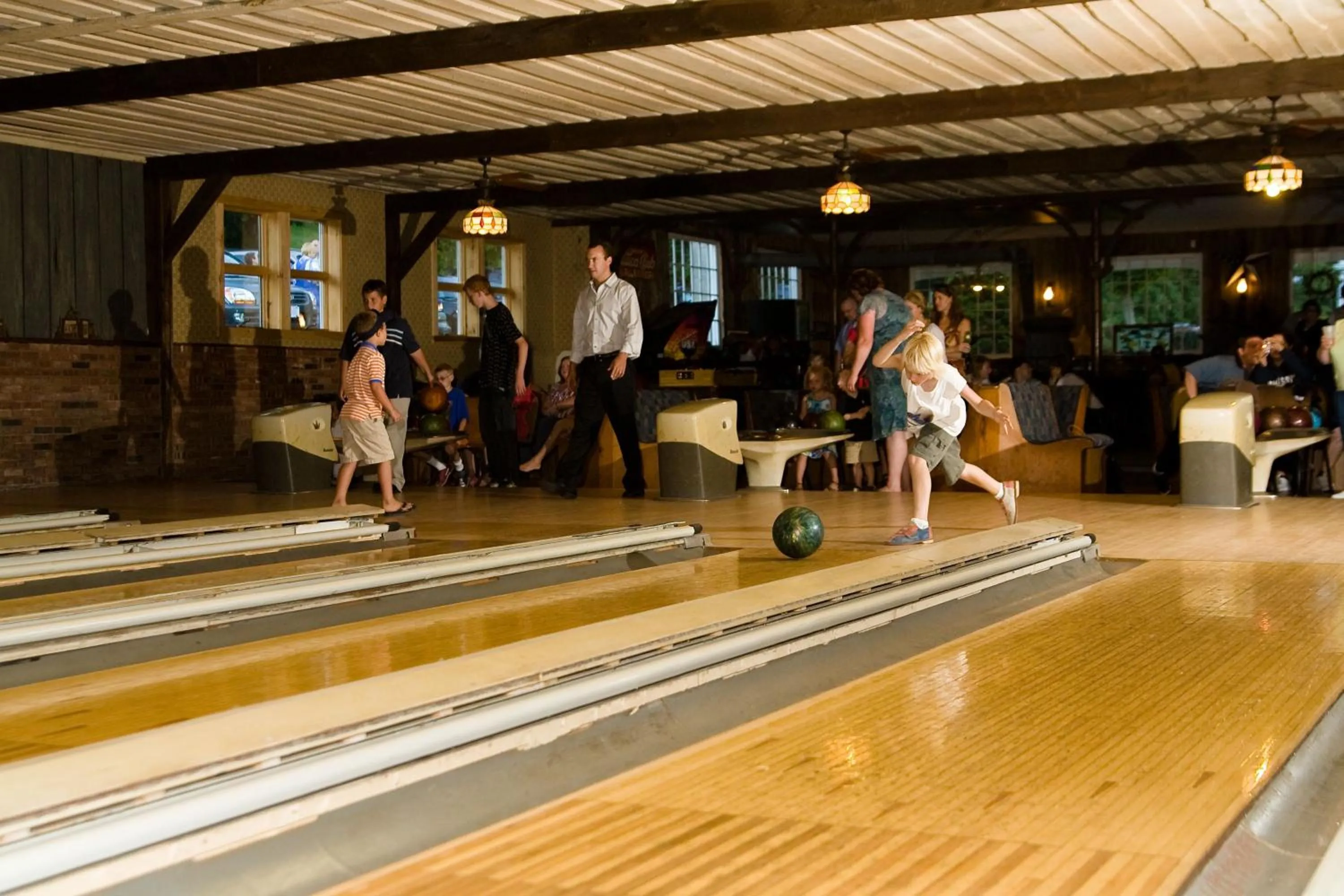 Bed in Winter Clove Family Inn