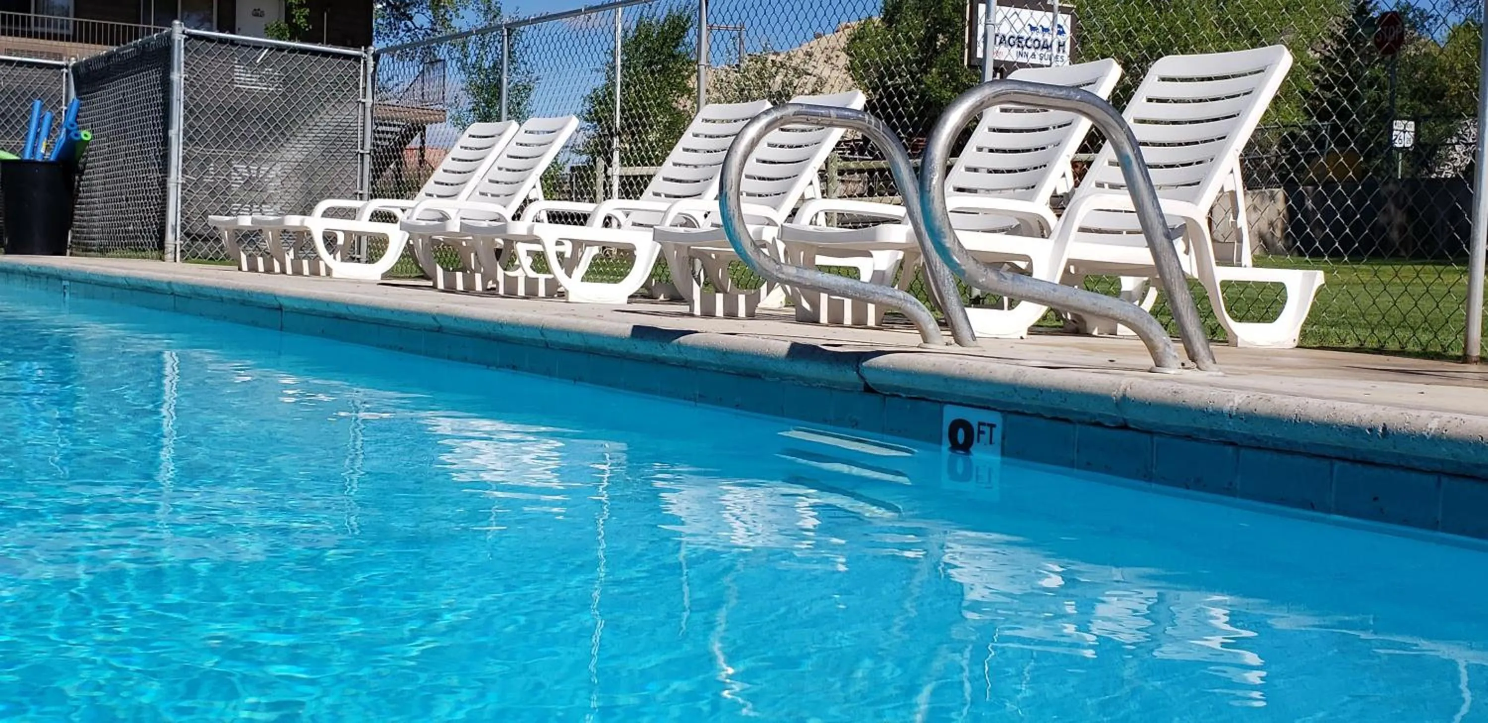 Pool view in Stagecoach Inn & Suites