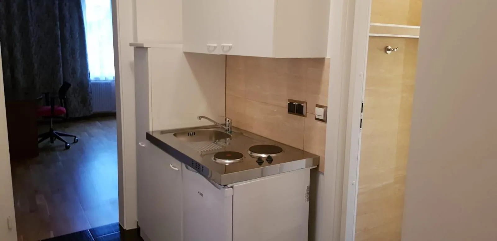 Kitchen or kitchenette in Hotel-Villa Lalee