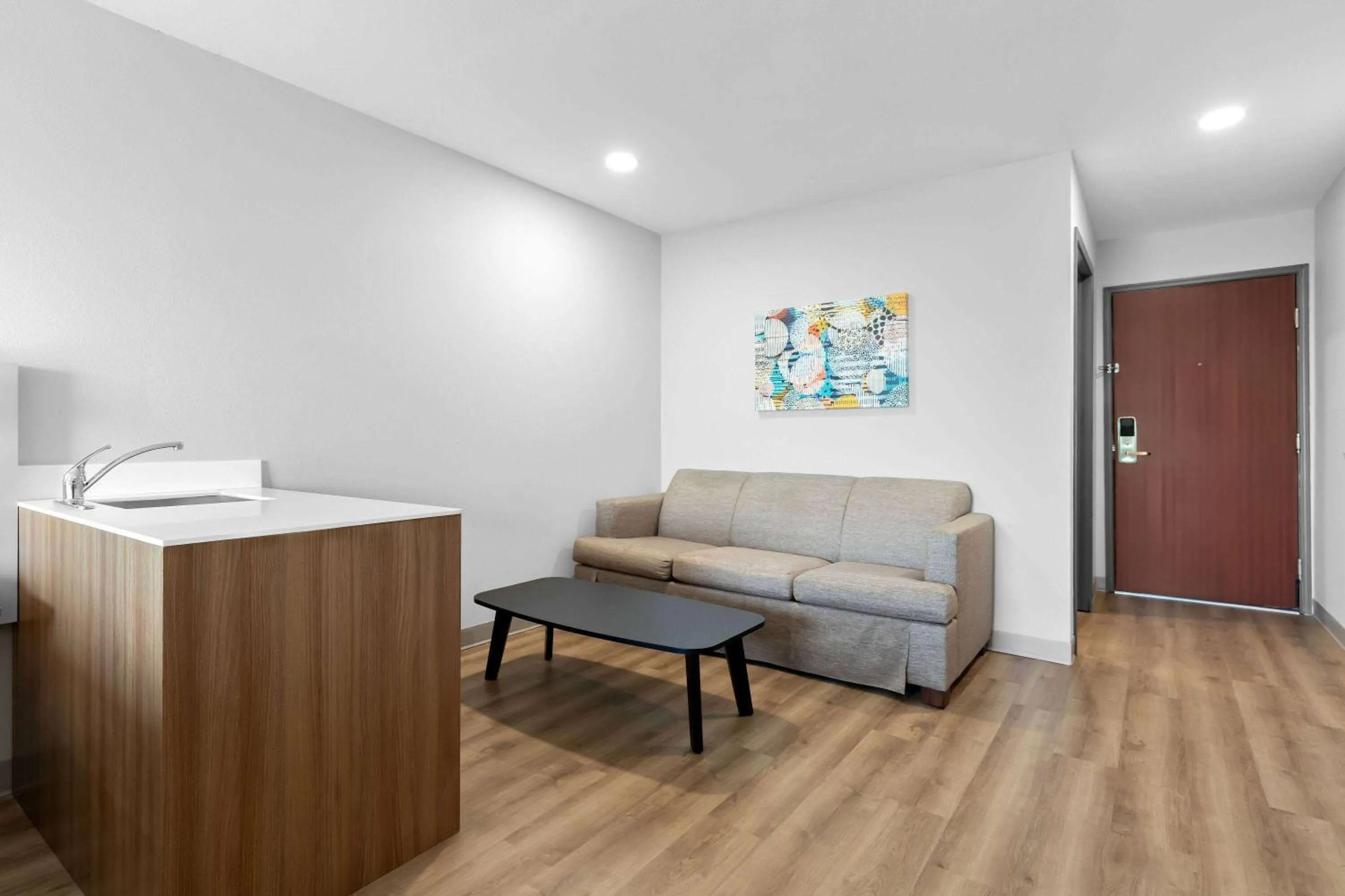 Photo of the whole room in Microtel Inn & Suites by Wyndham Tulsa - Catoosa Route 66