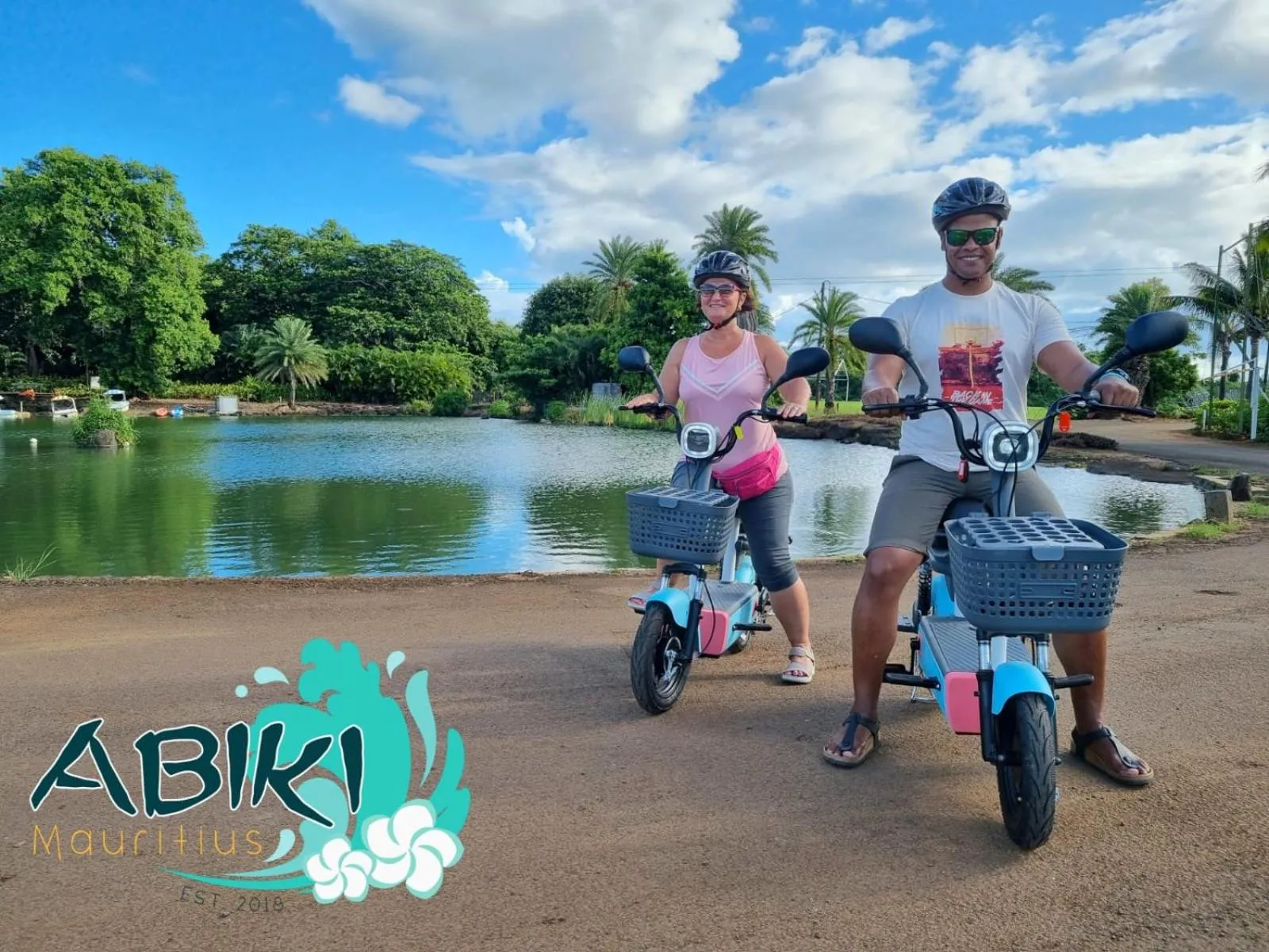 Cycling in Abiki Mauritius with Tourism Authority Permit