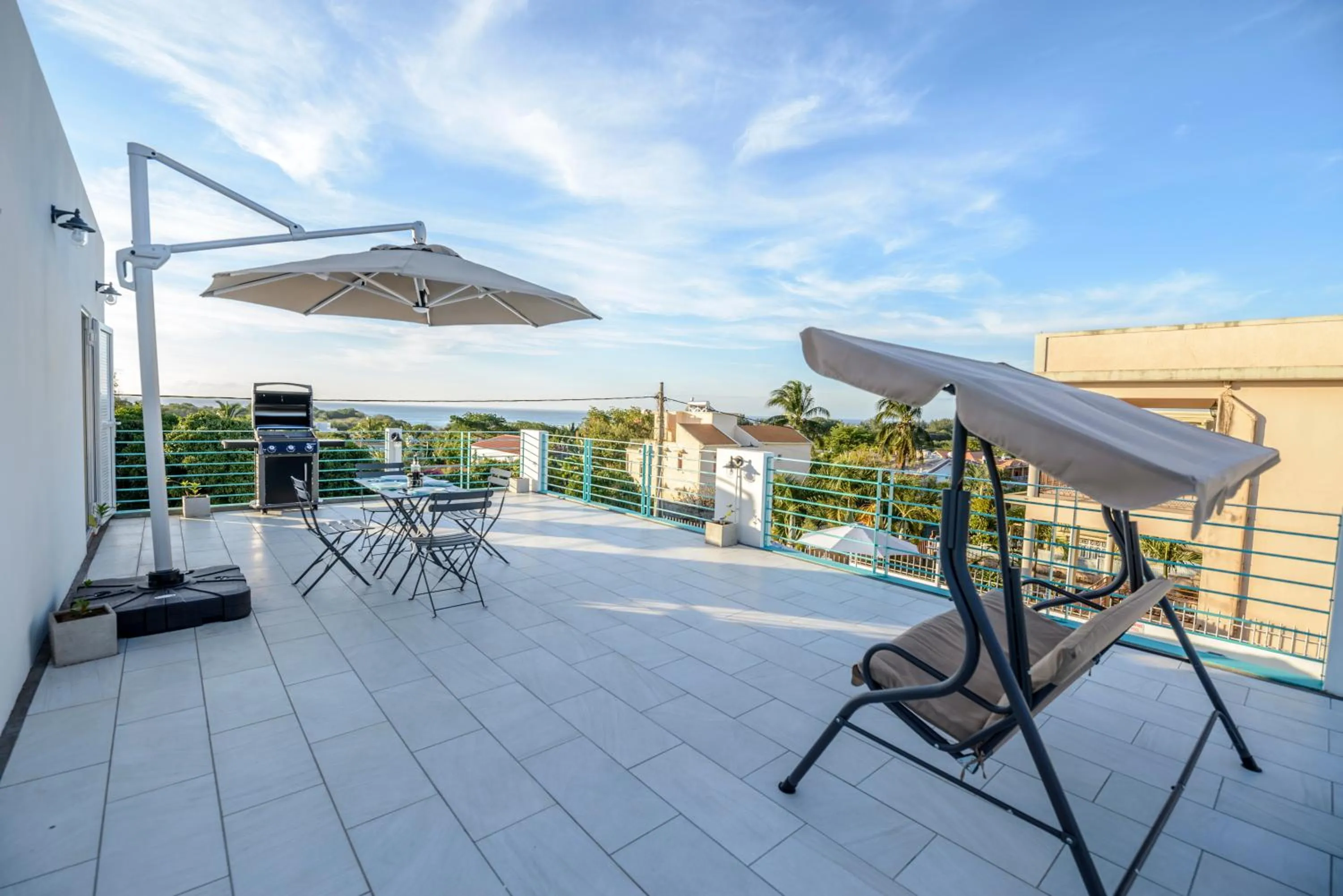 Patio in Abiki Mauritius with Tourism Authority Permit