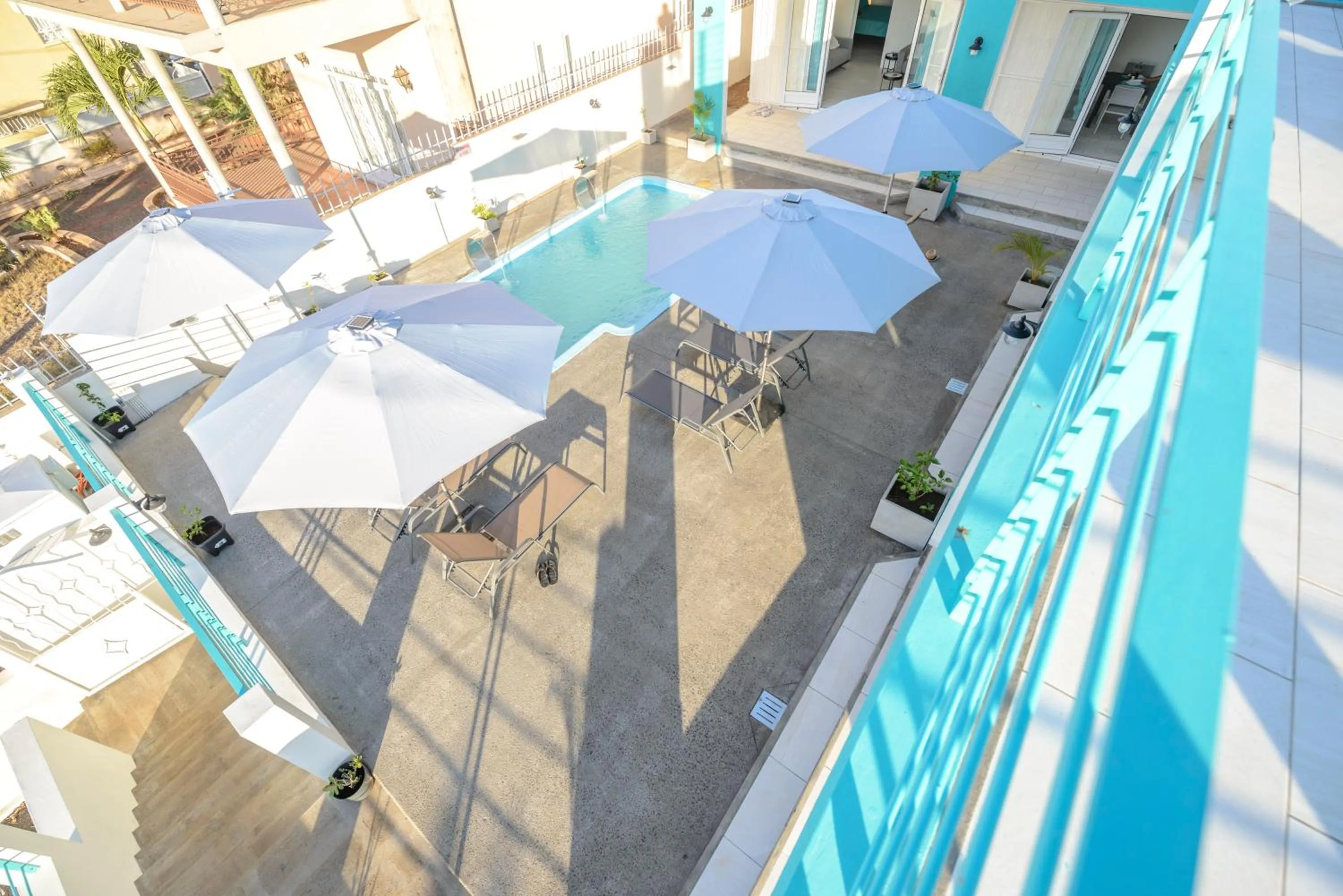 Pool view in Abiki Mauritius with Tourism Authority Permit