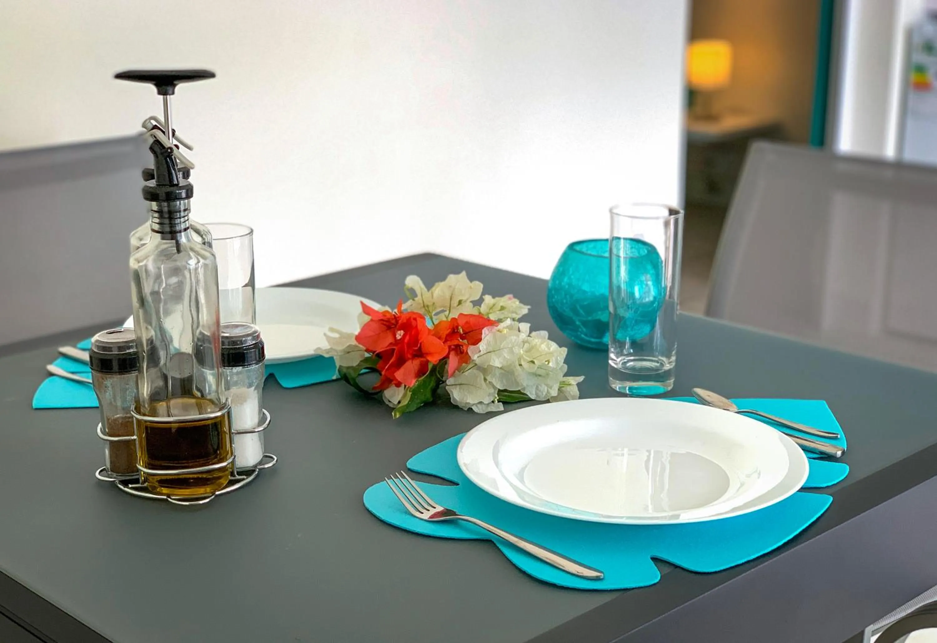 Dining area in Abiki Mauritius with Tourism Authority Permit