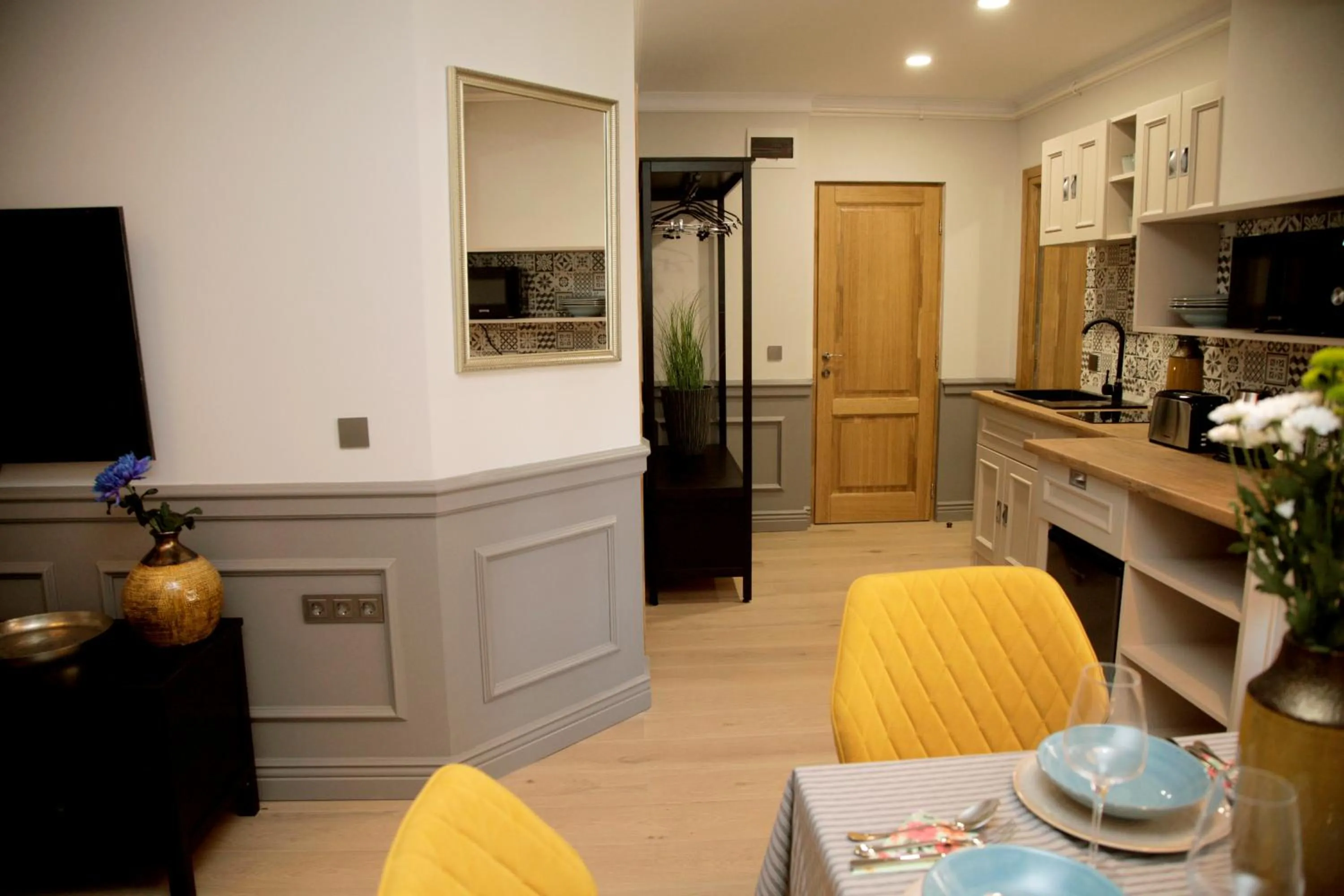 Kitchen or kitchenette in Central Boutique Apartments