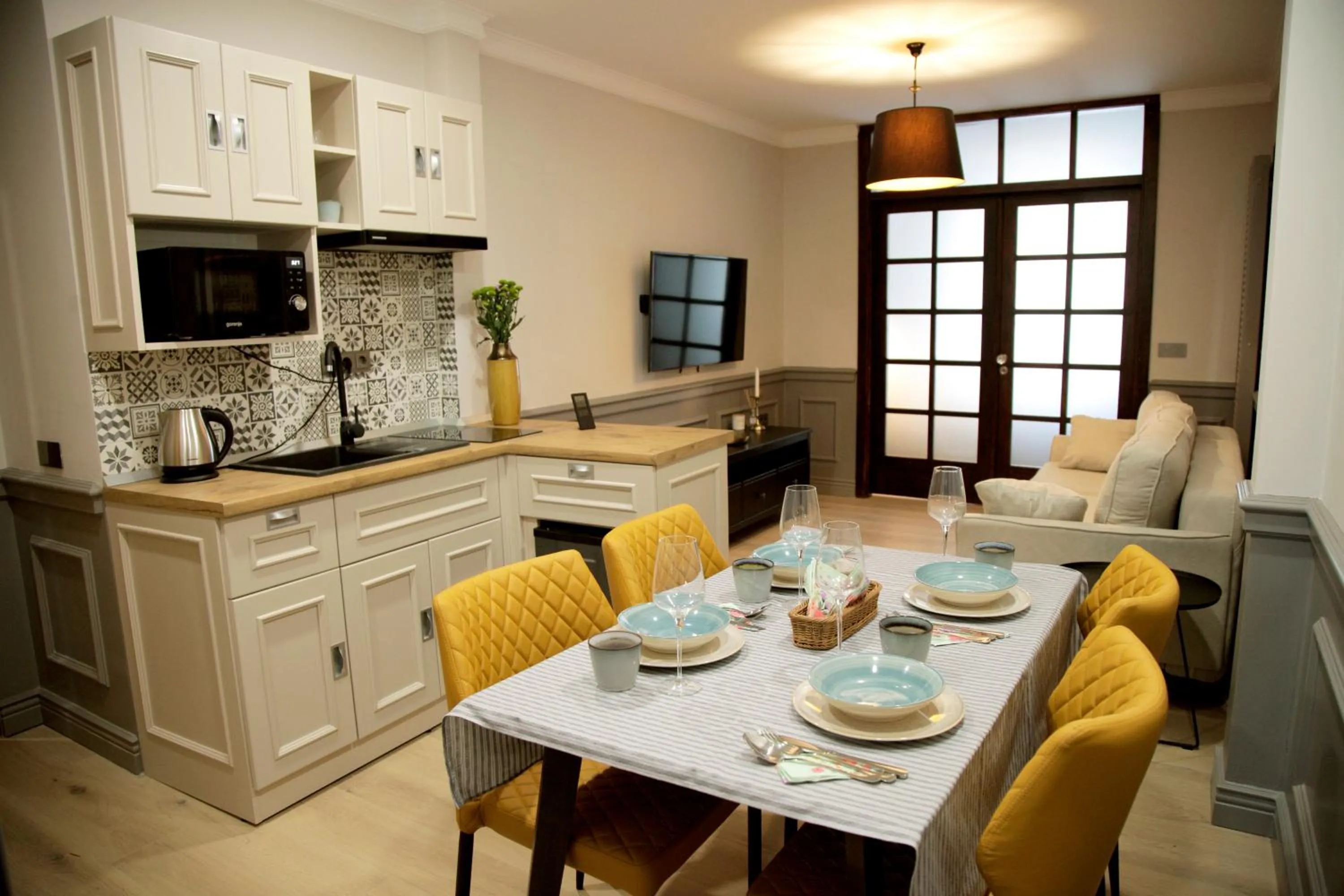 Kitchen or kitchenette in Central Boutique Apartments