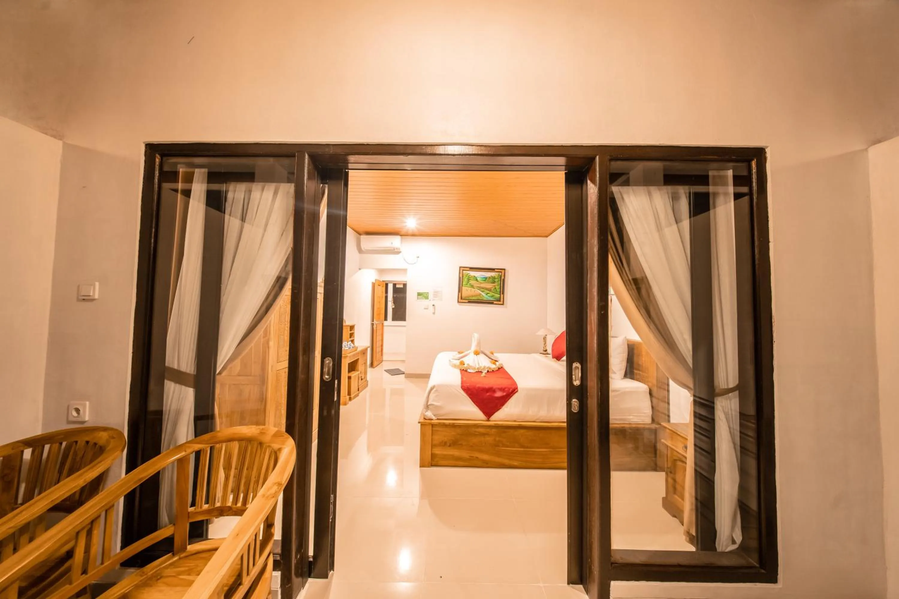 Bed in Surya Maha Bungallo