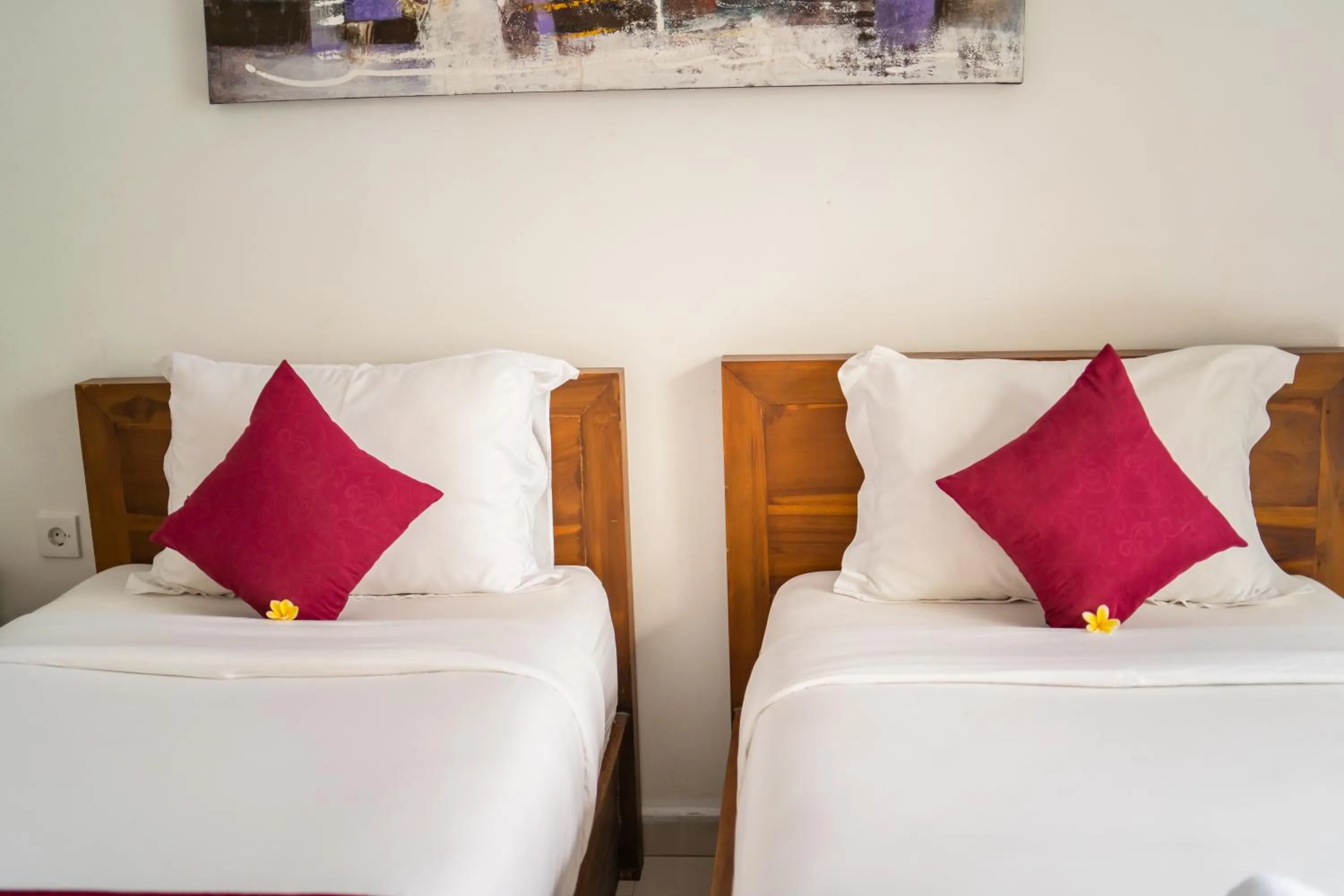 Bed in Surya Maha Bungallo