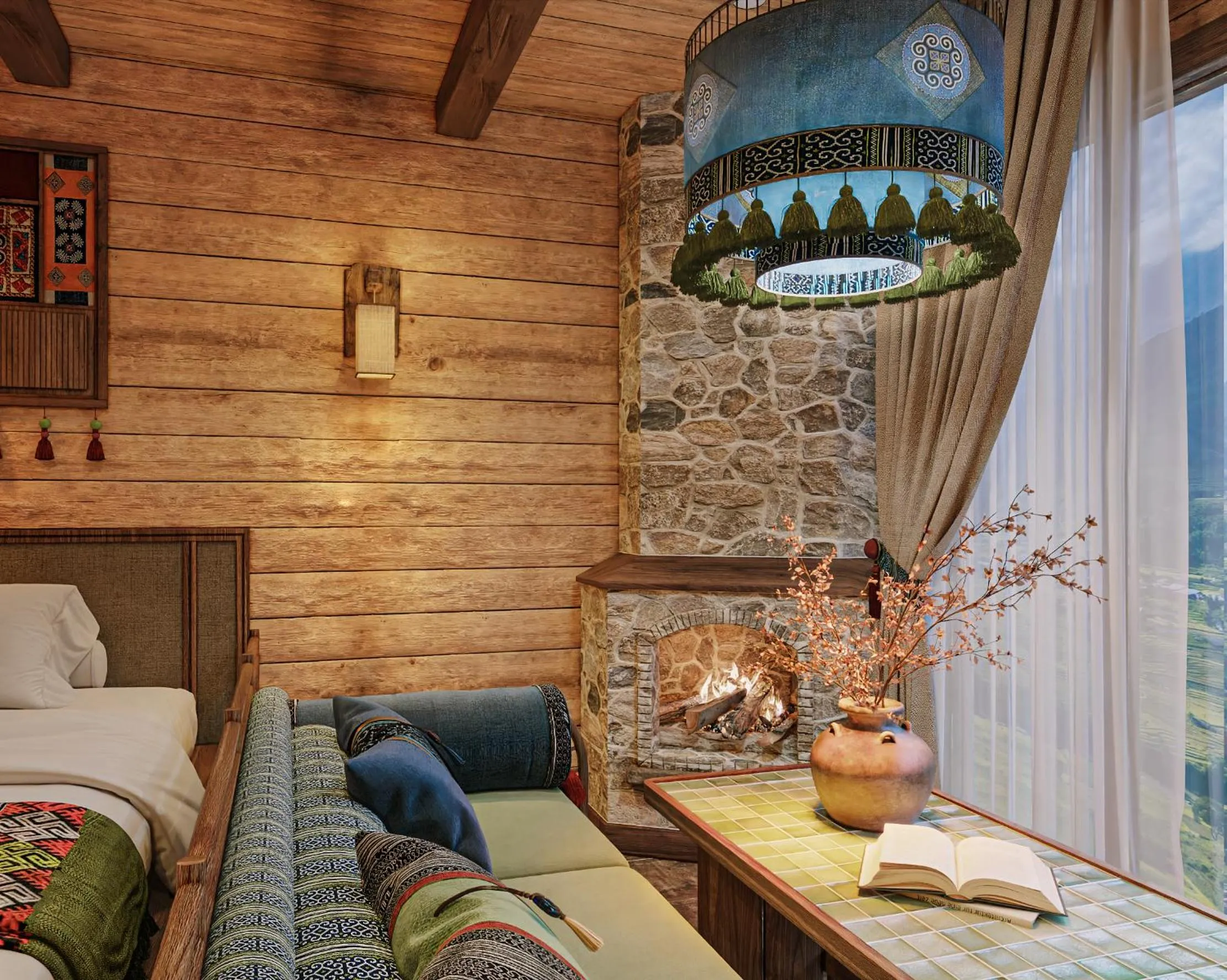 Bed in Laxsik Ecolodge