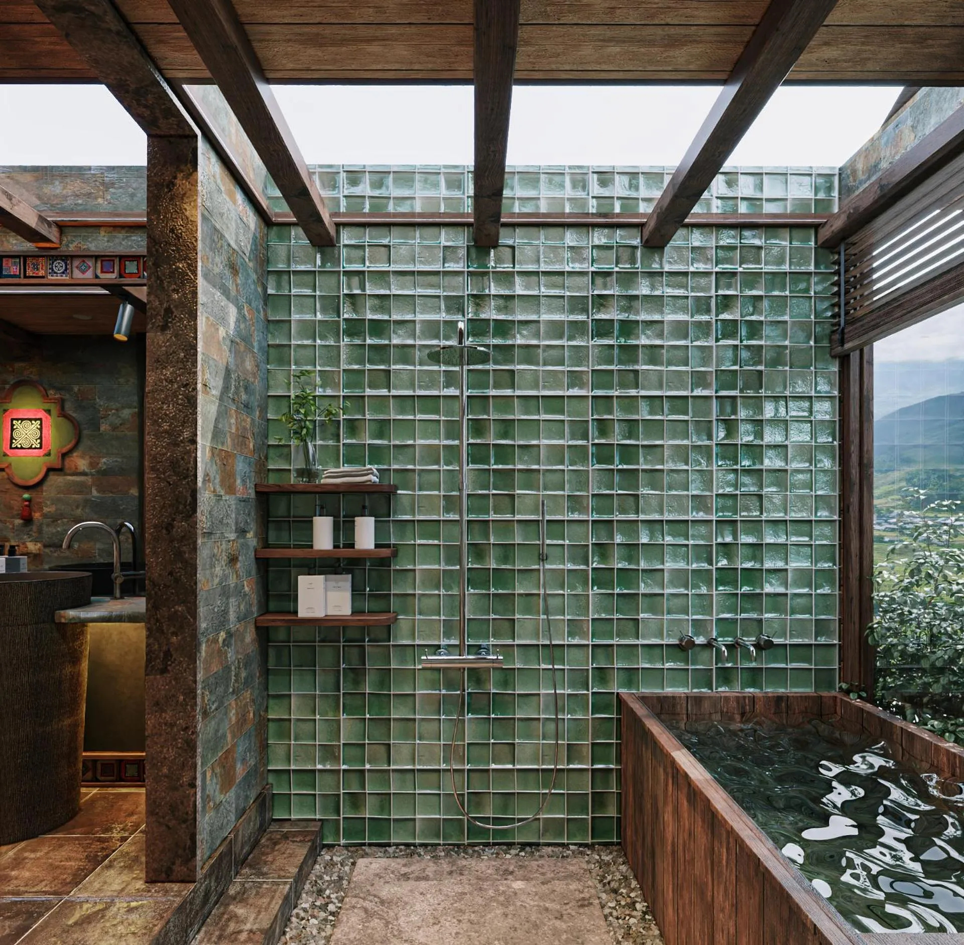 Bathroom in Laxsik Ecolodge